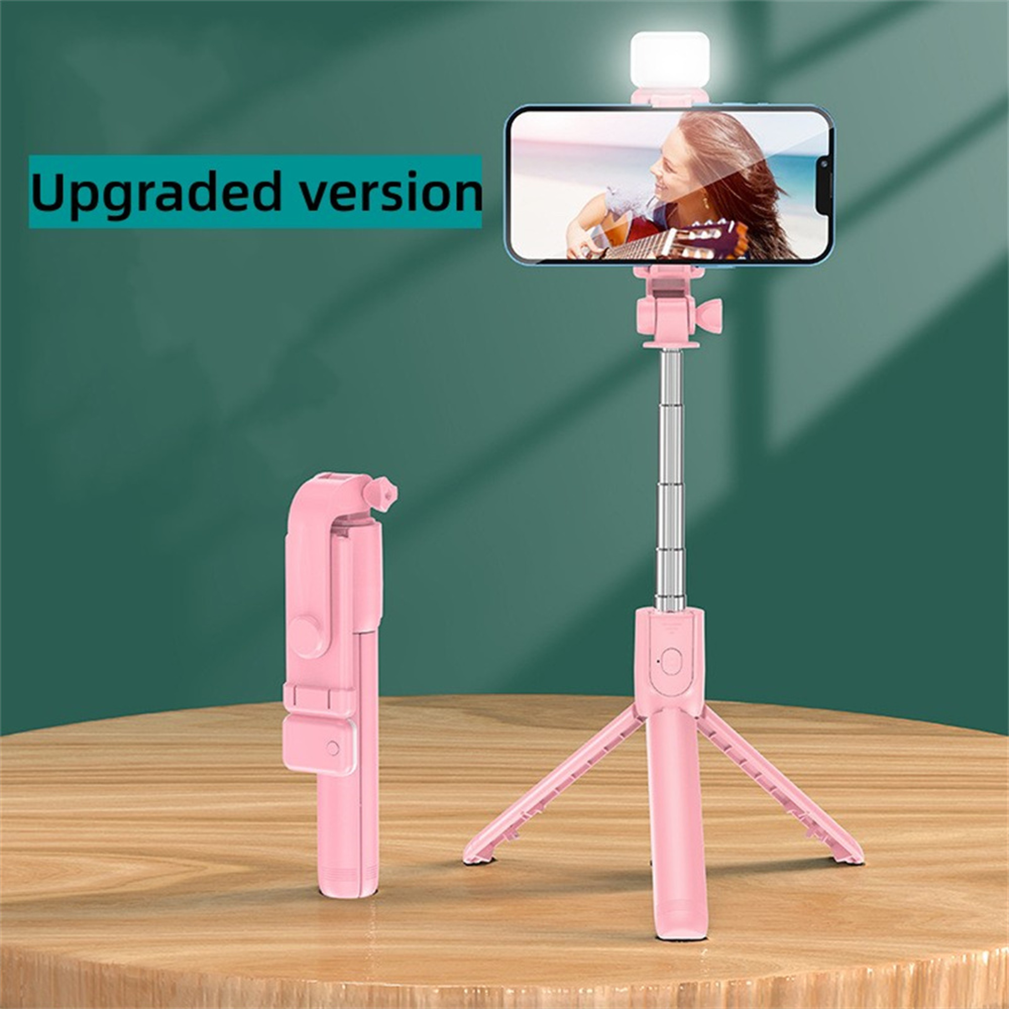 Multifunctional Bluetooth Tripod Stand With Wireless Remote Shutter And Selfie Stick Portable 6