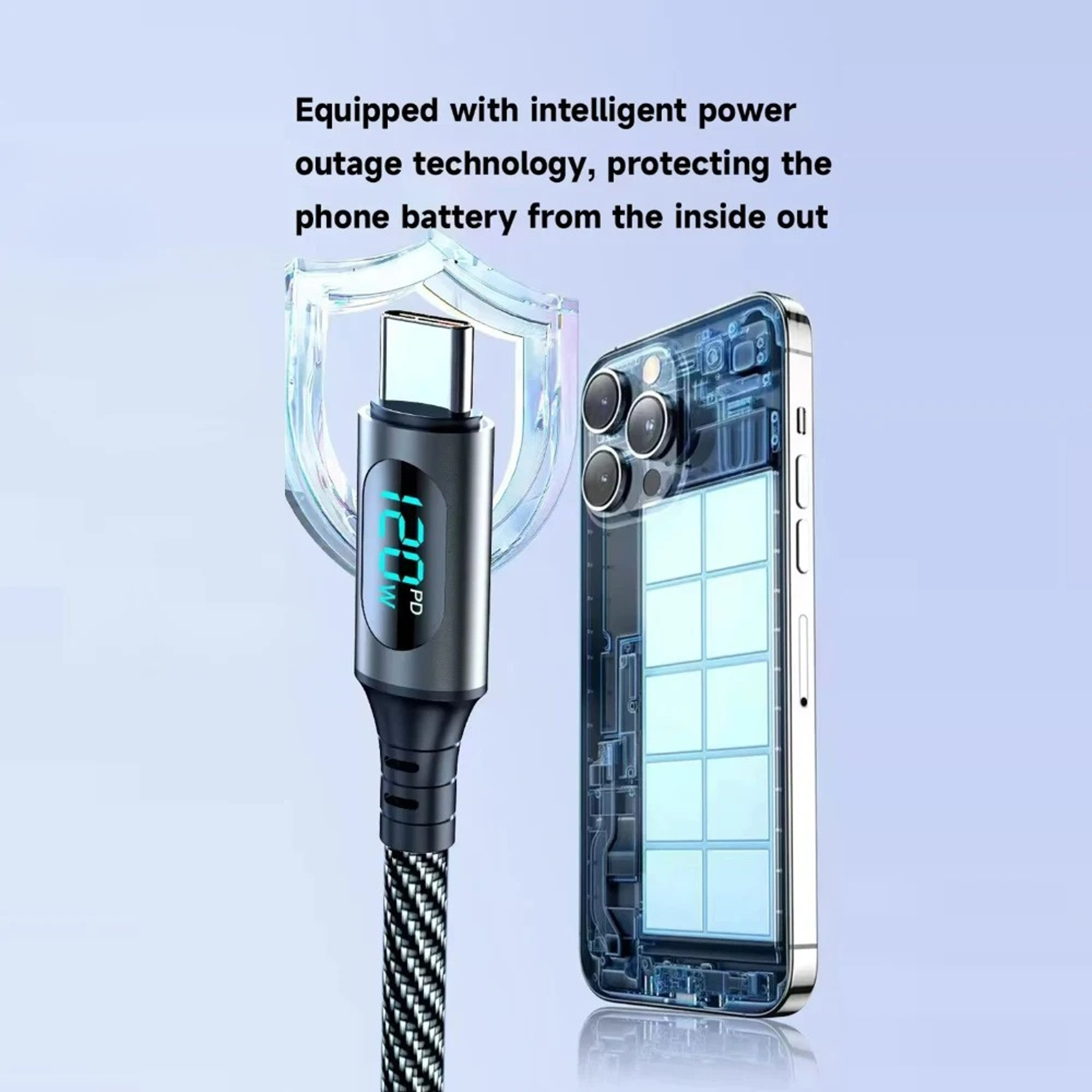 USB C To USB C Cable PD Fast Charging Quick Charge Data Transfer Cord High Speed Charger Cable 5