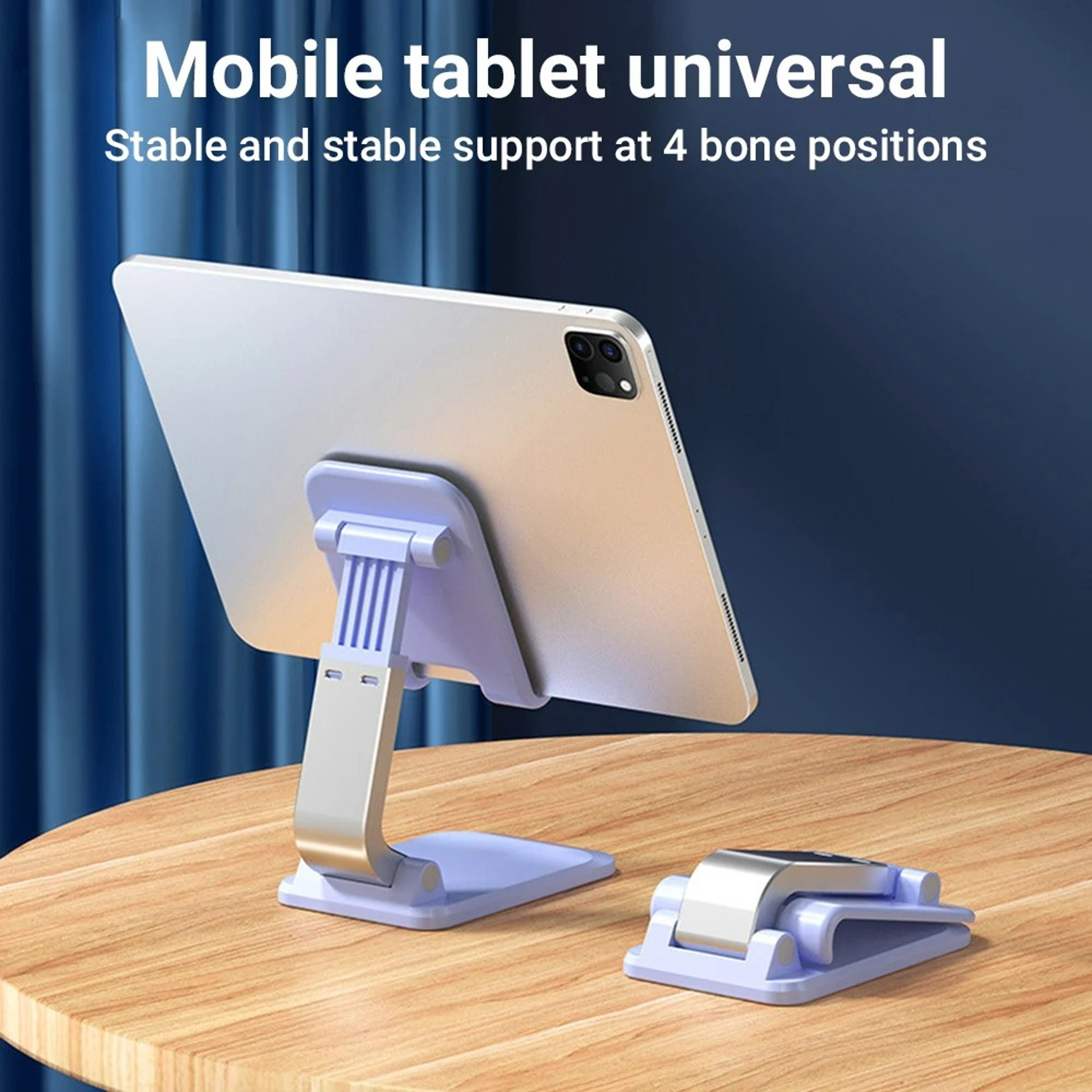 Foldable Tablet Stand Universal Desk Mobile Phone Holder Adjustable Smartphone Holder Portable 2
