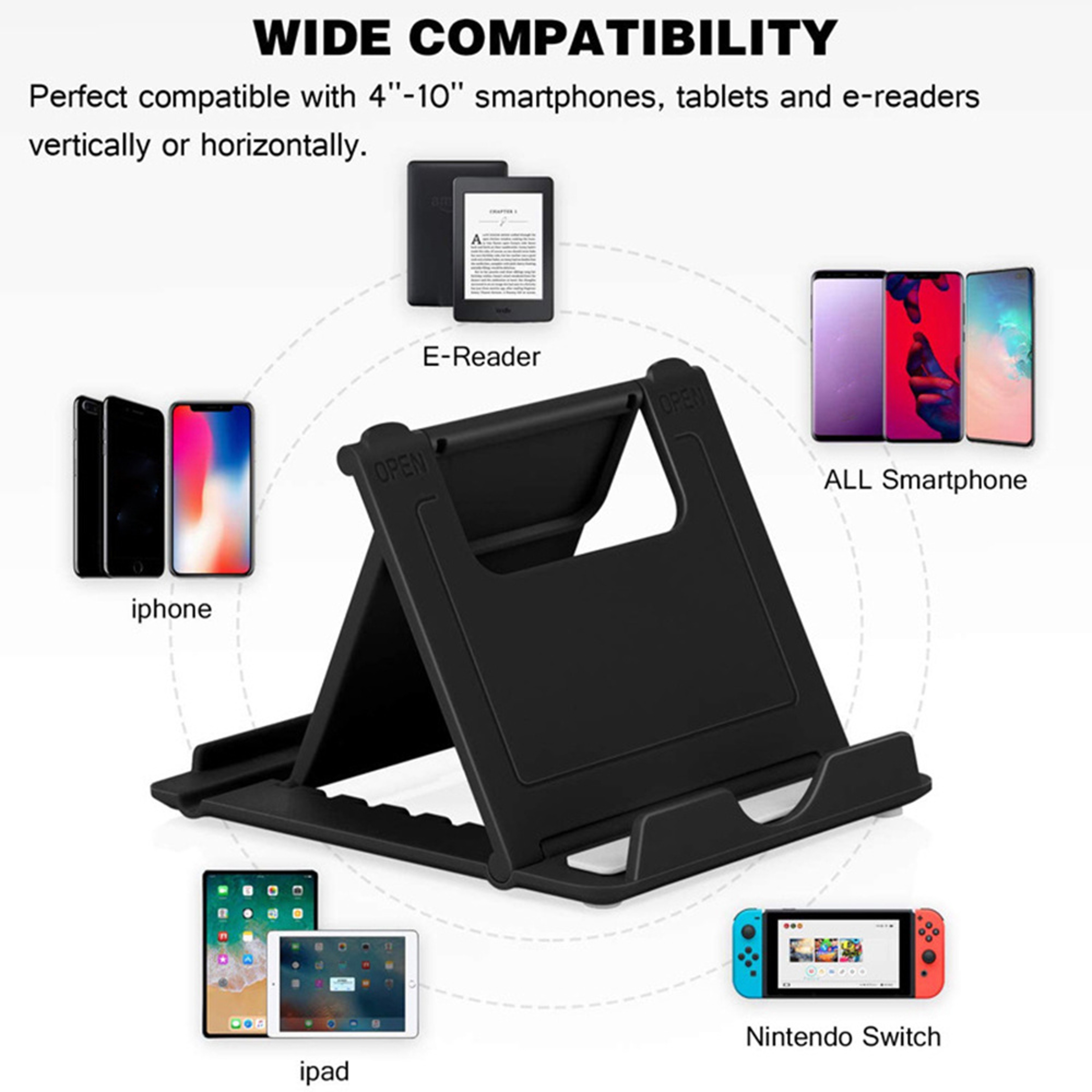 Universal Smartphone Bracket Portable Lazy Mobile Phone Holder Adjustable 2