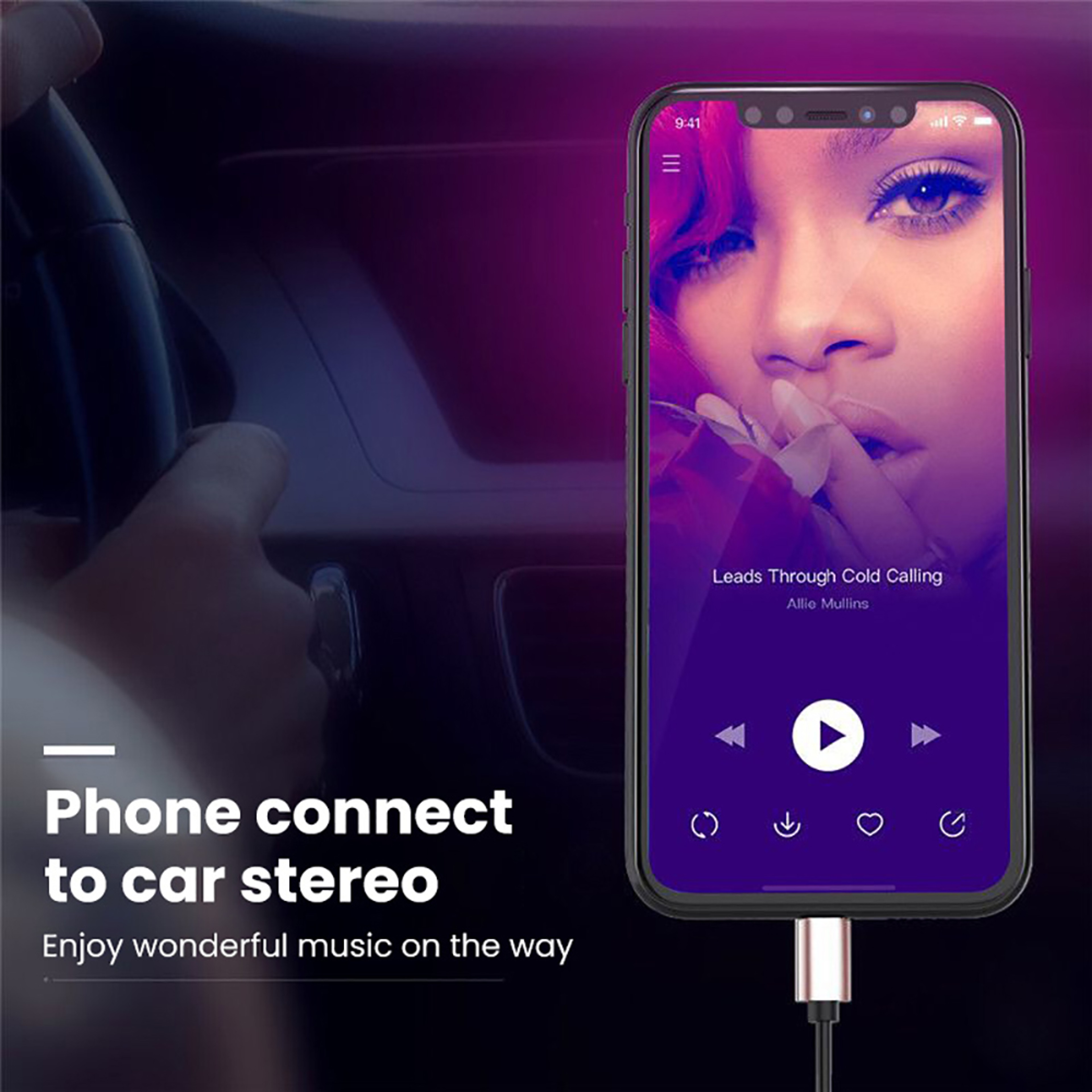 USB C To Jack Audio Cable Retractable Headphone Cable AUX Audio Cable Converter Speaker Adapter 2