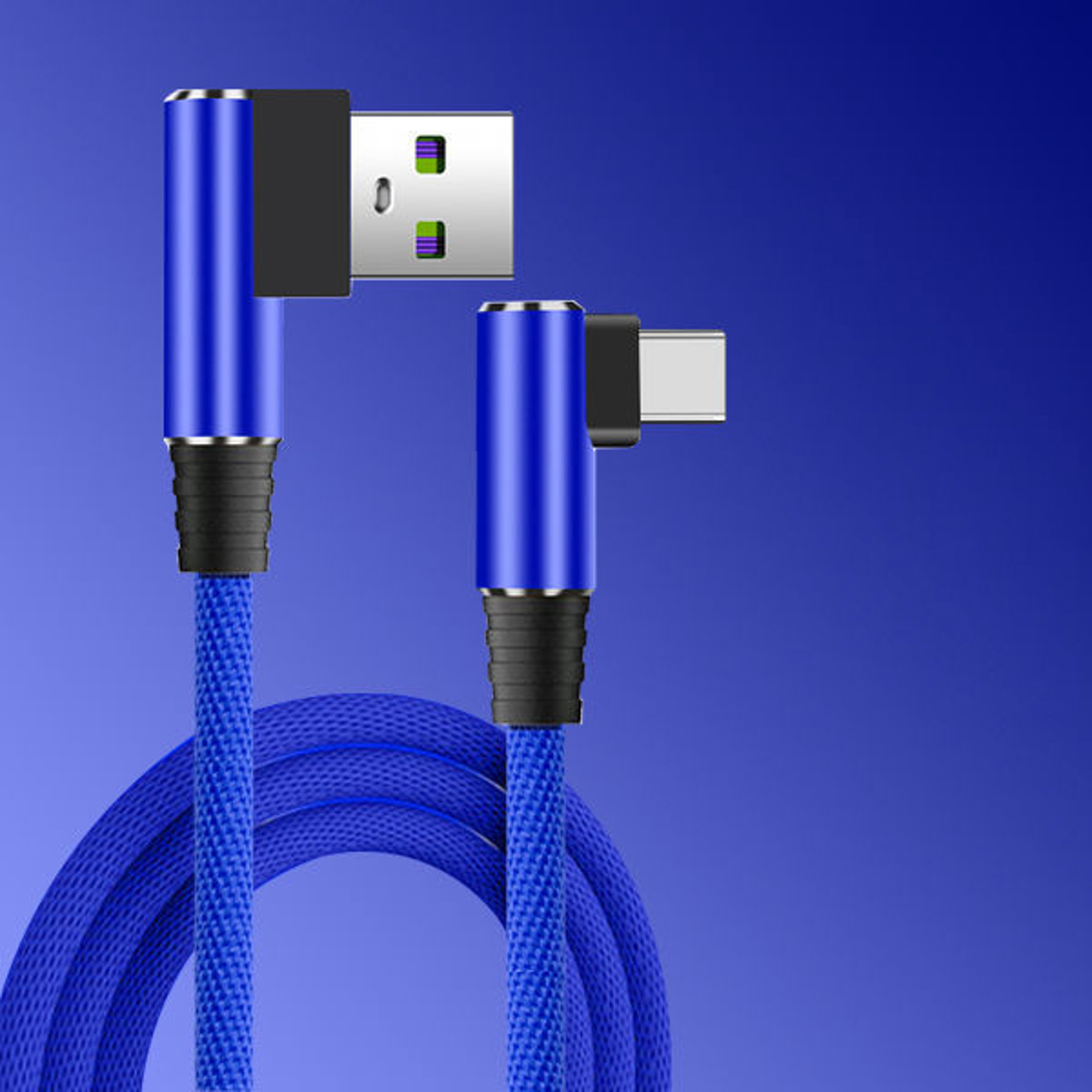Fast Charge Type C USB Cable Elbow Data Cord PD Mobile Phone Cable 6