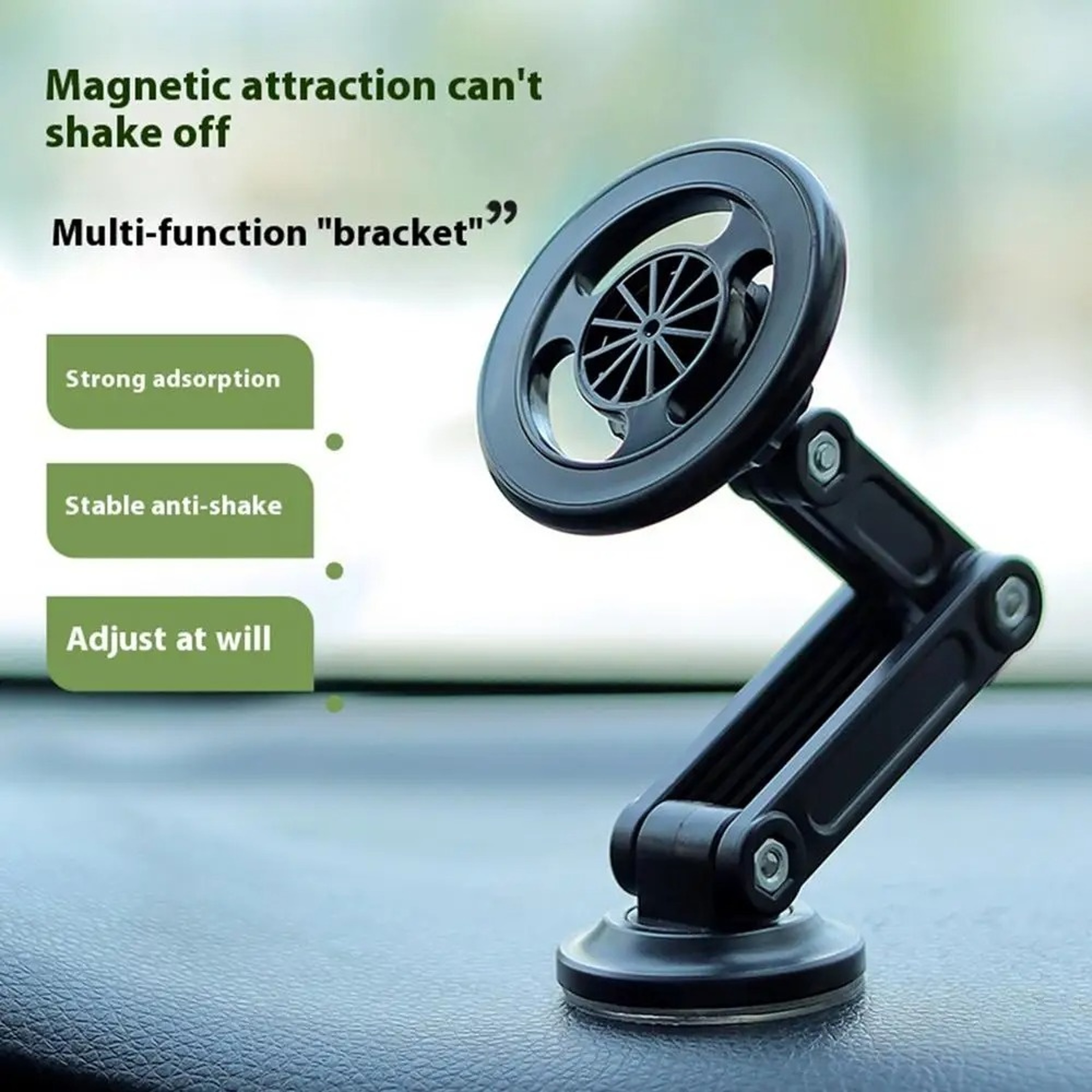 Adjustable Auto GPS Navigation Stand Rotation Magnetic Car Dashboard Phone Holder Universal Anti Sl 1