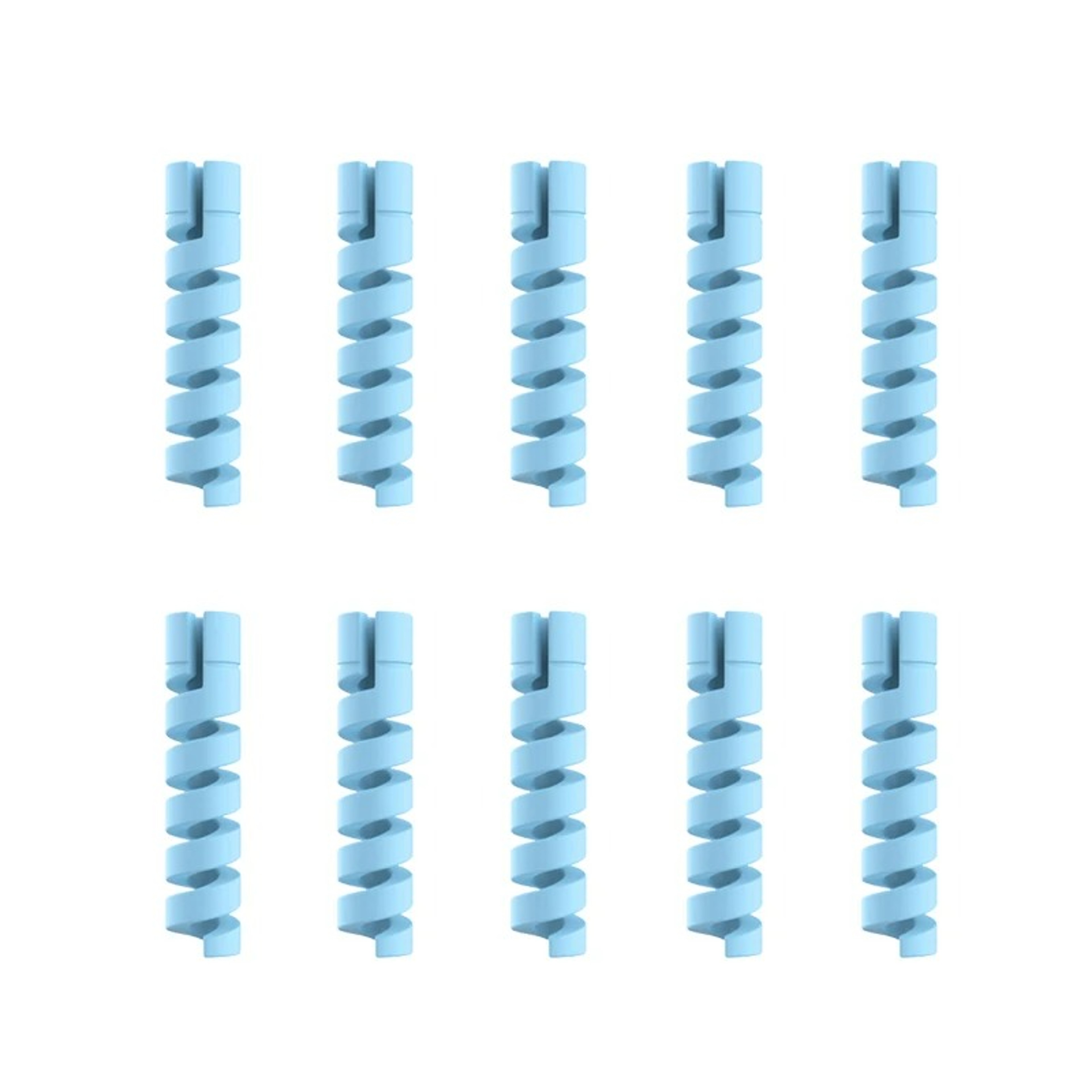 Silicone Spiral Cable Protector For USB Charger Data Cables Phone Mouse Earphone Cord Saver Cover 6