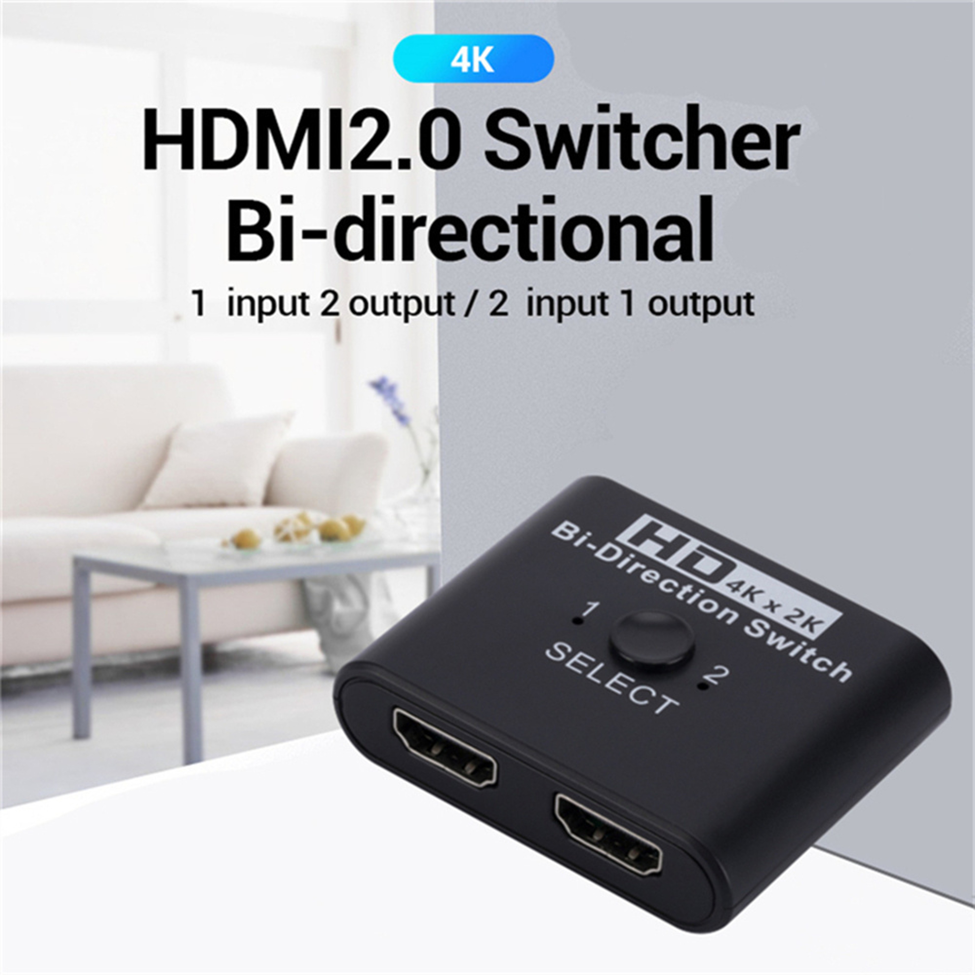 HDMI Switch Ports Video Splitter For PC Laptop Xbox TV Box To Projector Monitor Out Adapter 1
