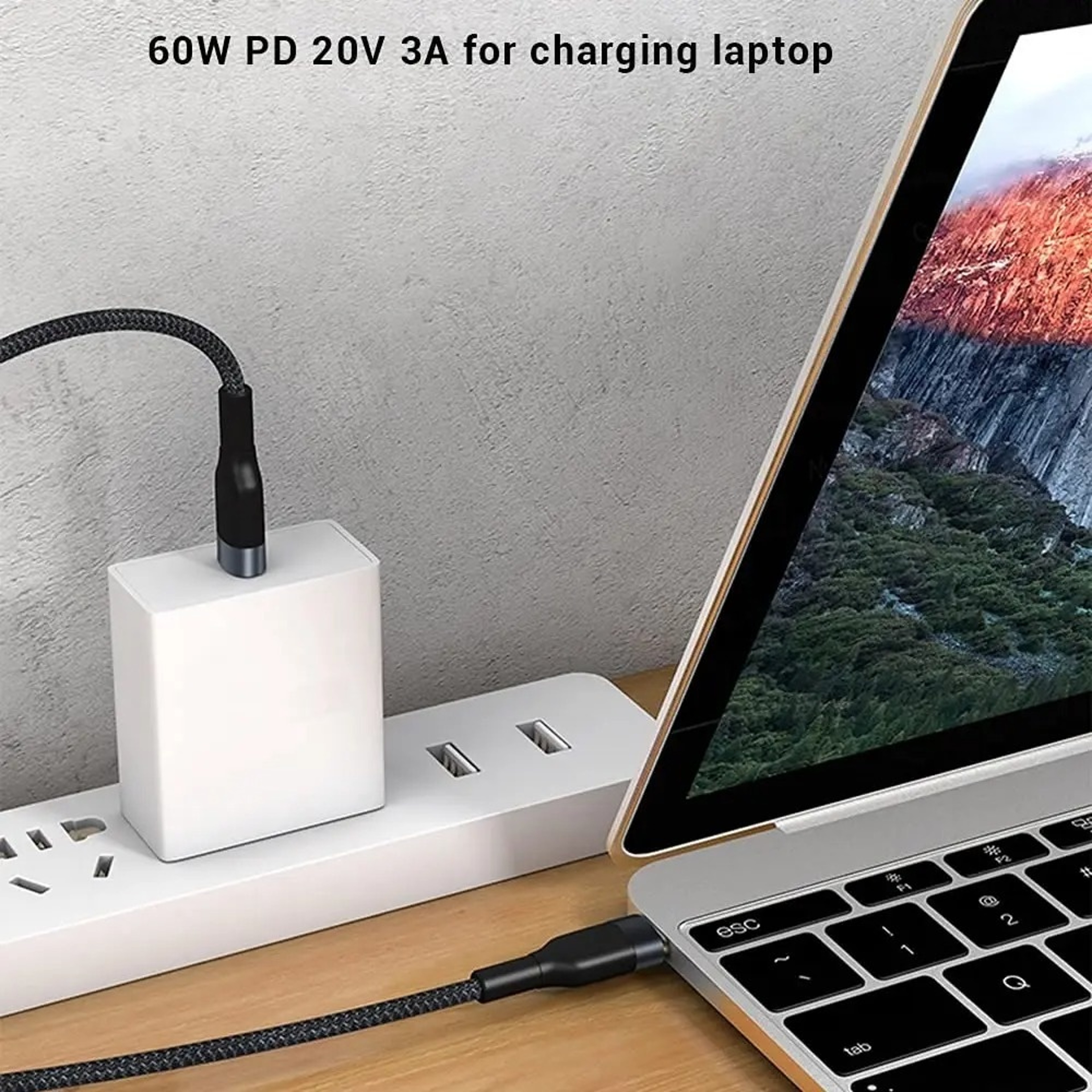 USB C To USB C Cable Quick Charge PD Fast Charging Data Cord Type C Charger 2