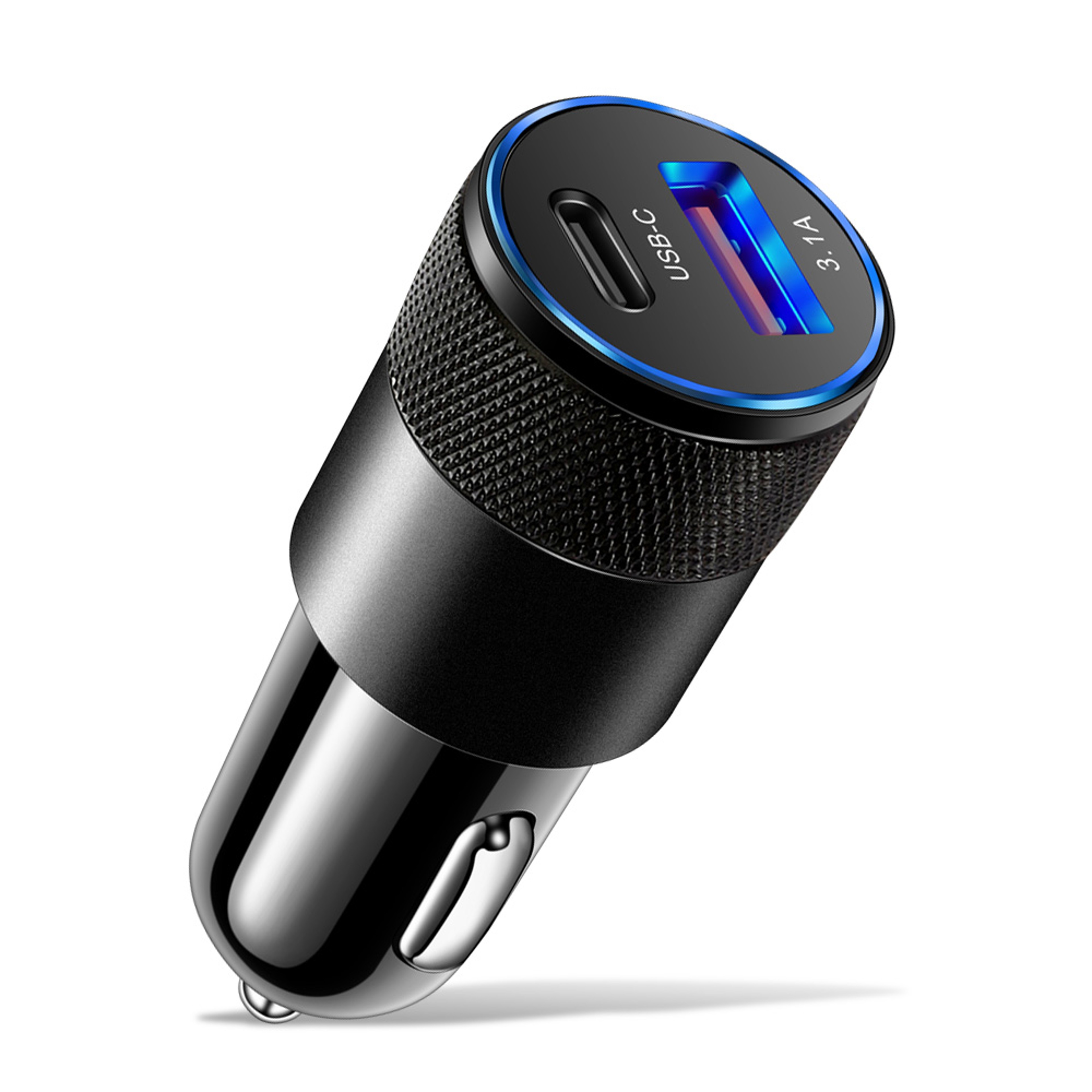 Car Charger Type C PD USB Quick Charge Dual Ports Phone Adapter 0