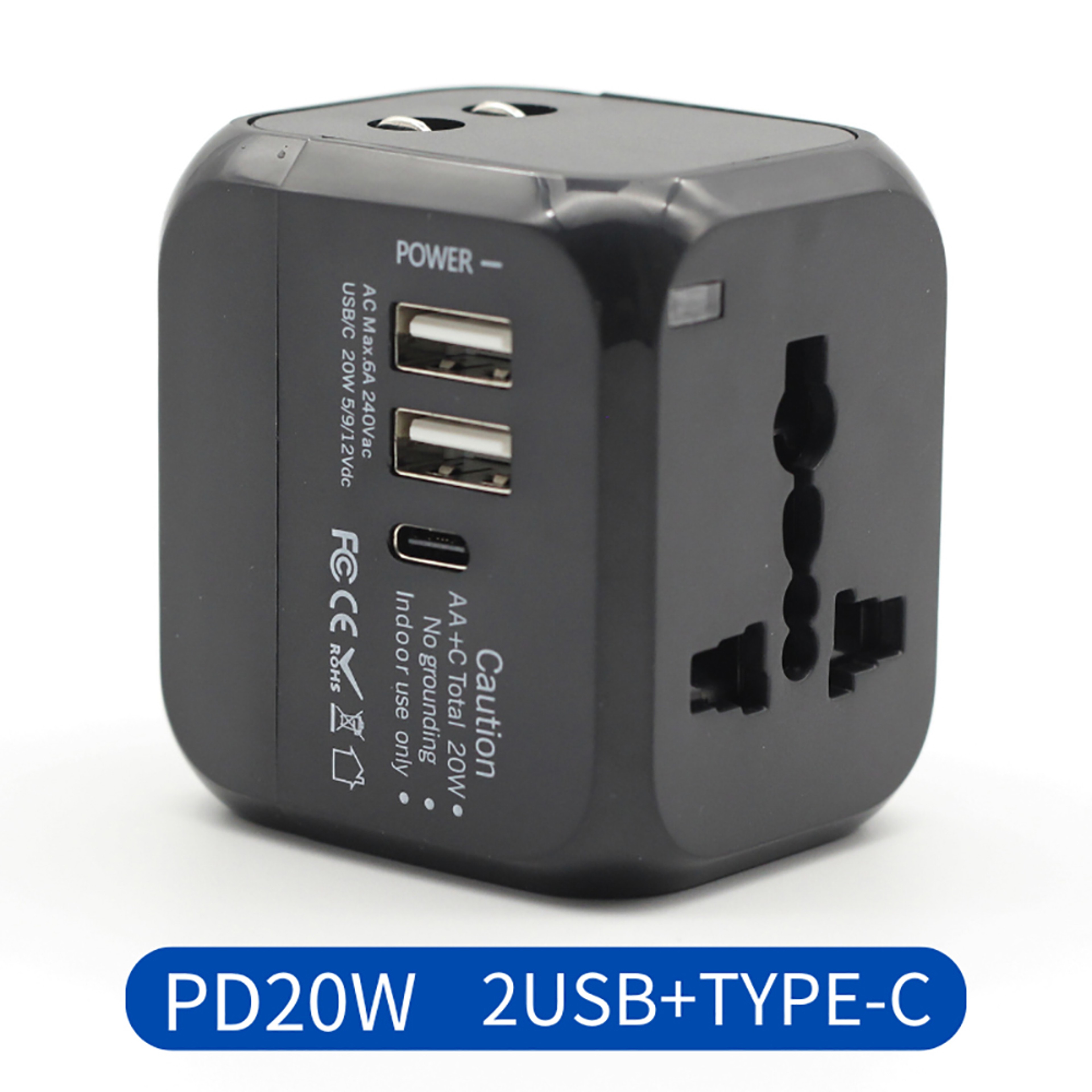 Multifunctional Power Charger Adapter Universal Travel Conversion Socket PD 4