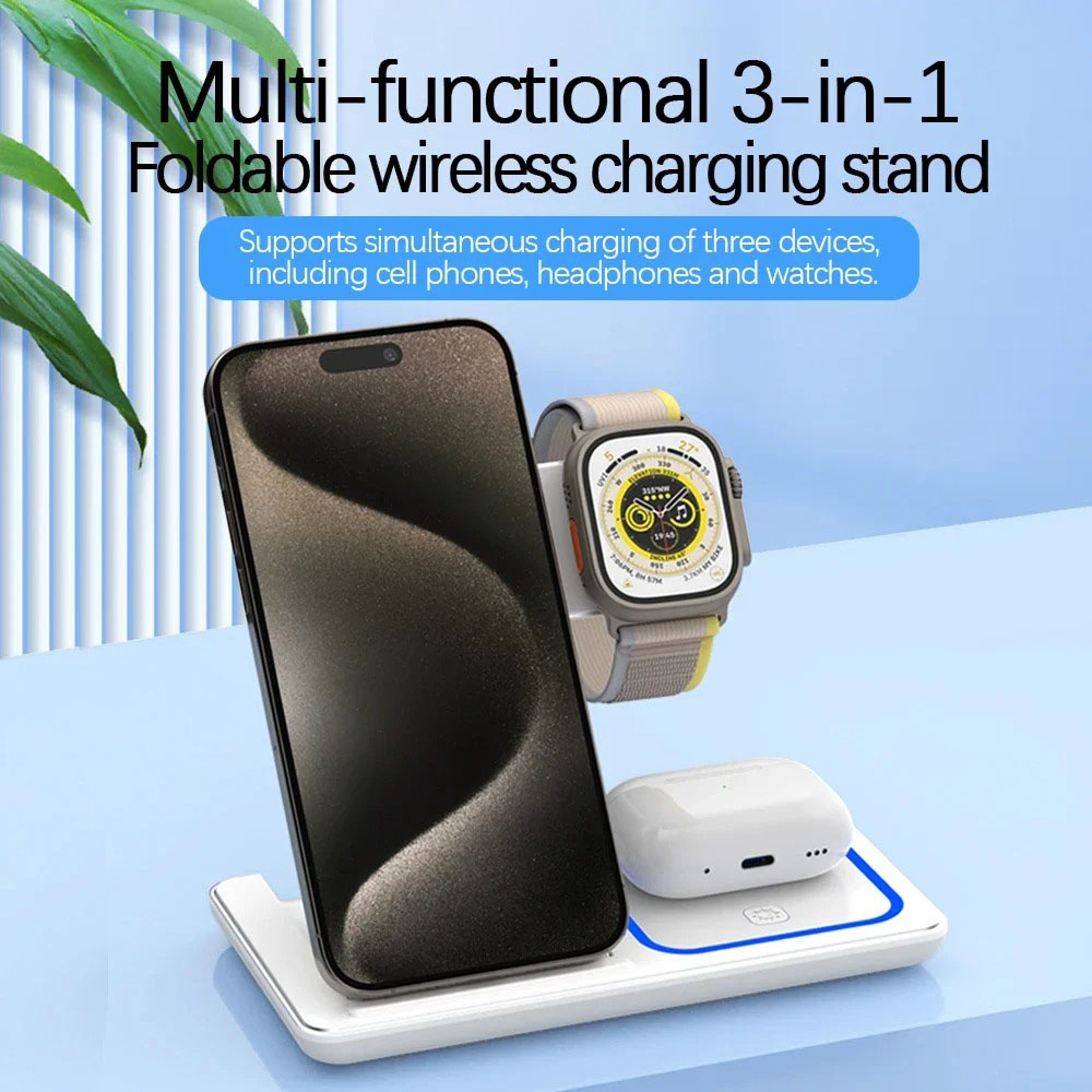 Magnetic Wireless Charger Stand Fast Charging Dock Station 1