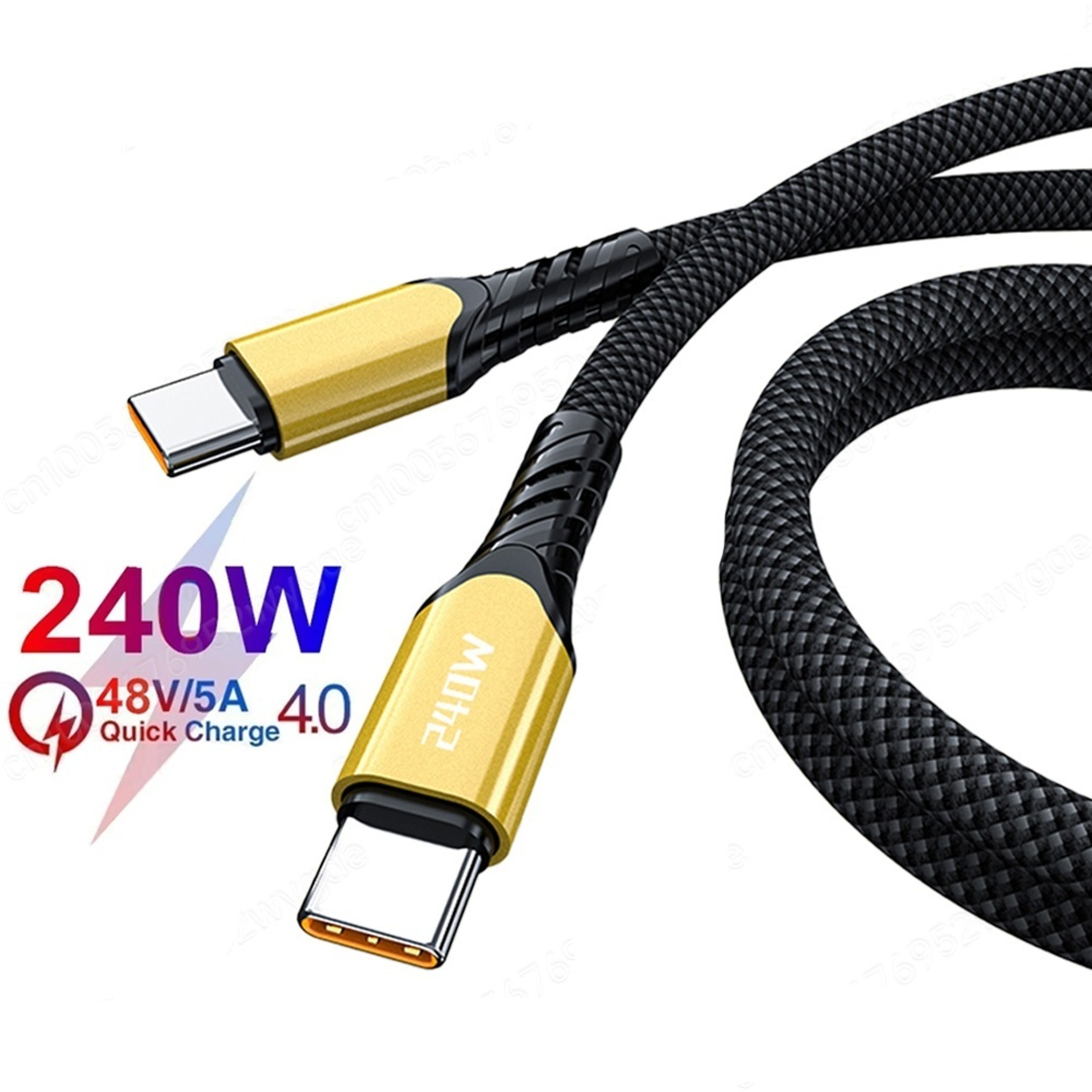 USB Type C To USB C Cable PD Fast Charging Quick Charge Data Cord 0
