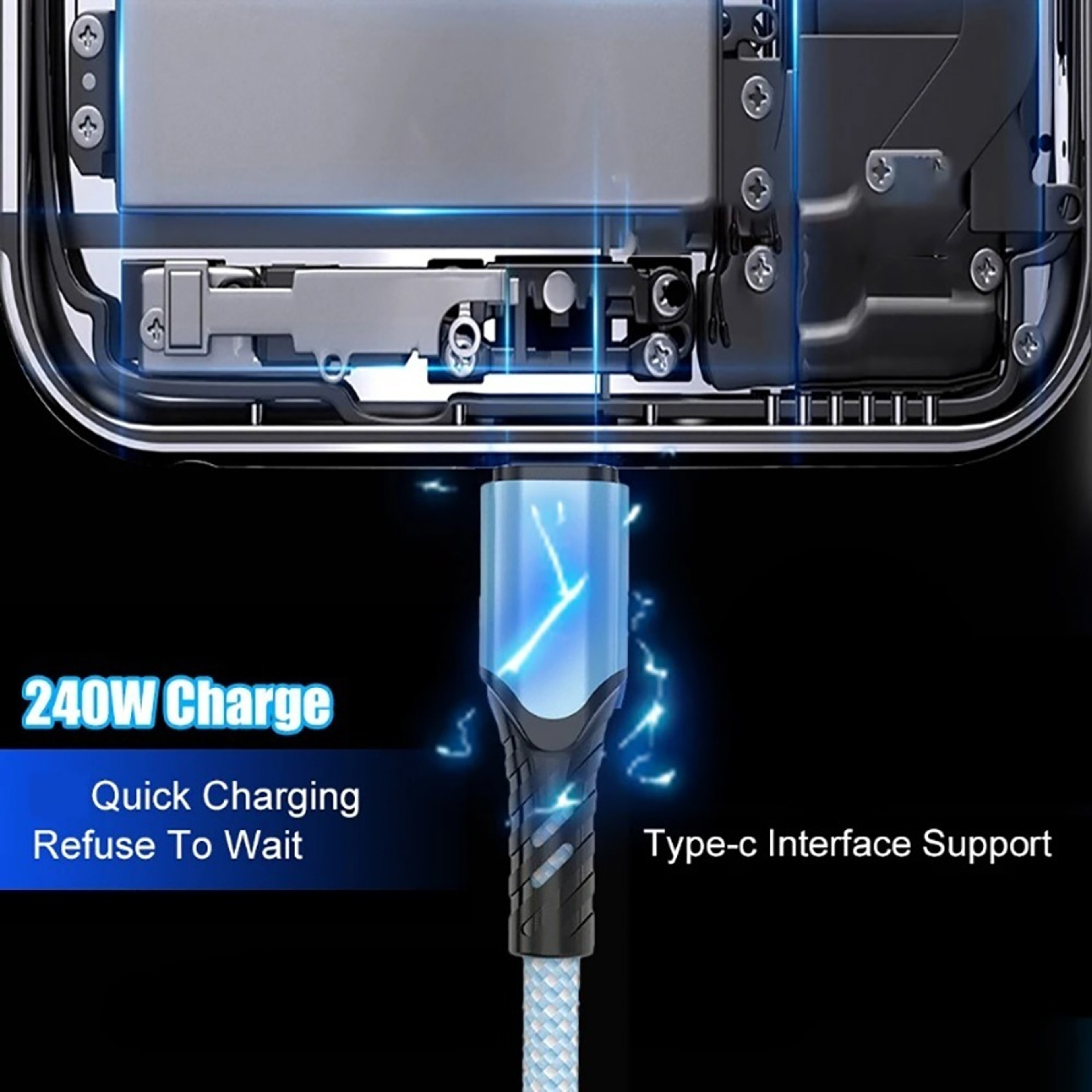 USB Type C To USB C Cable PD Fast Charging Quick Charge Data Cord 1