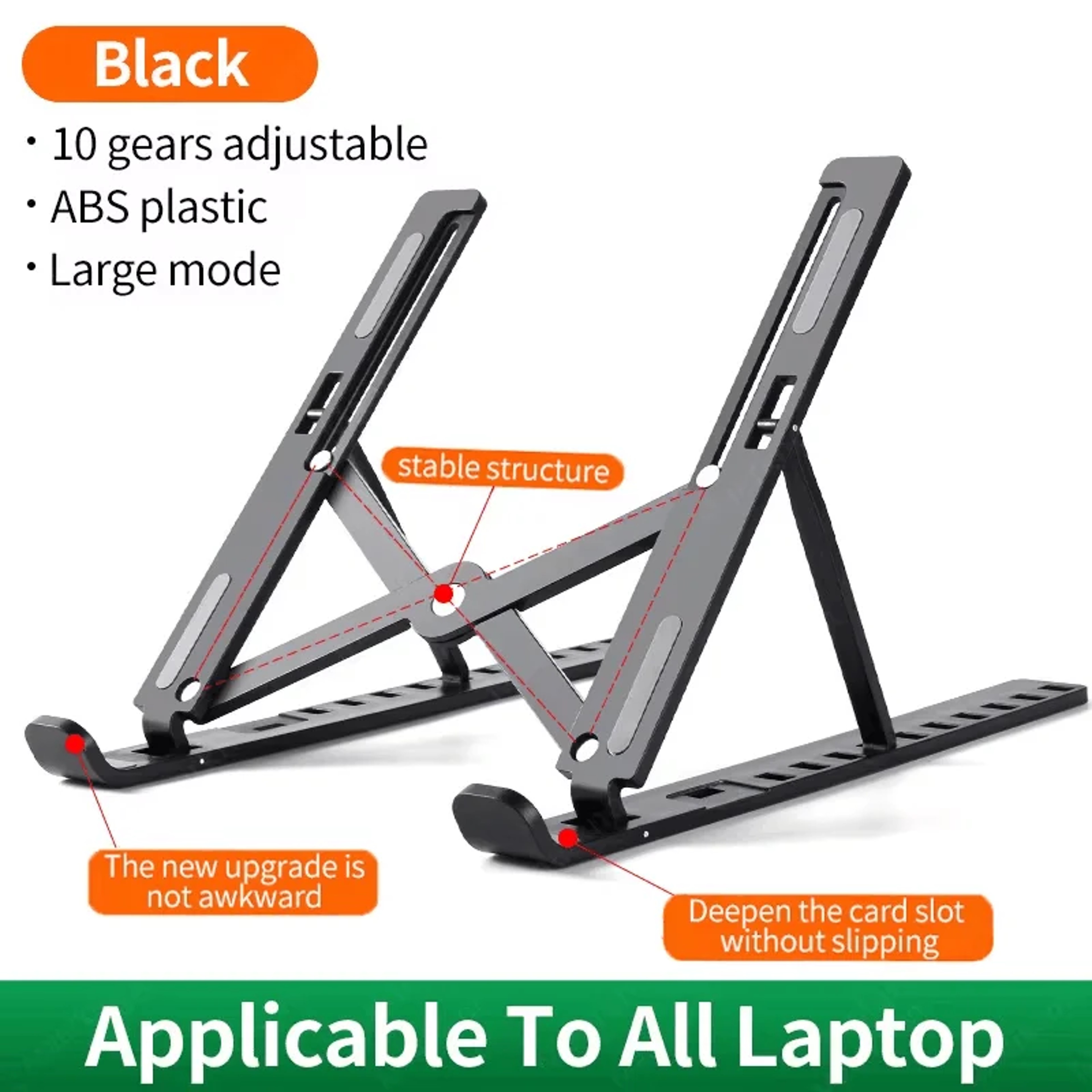 Foldable Portable Laptop Stand Adjustable Notebook Bracket Computer Monitor Holder Tablets Base Acc 9