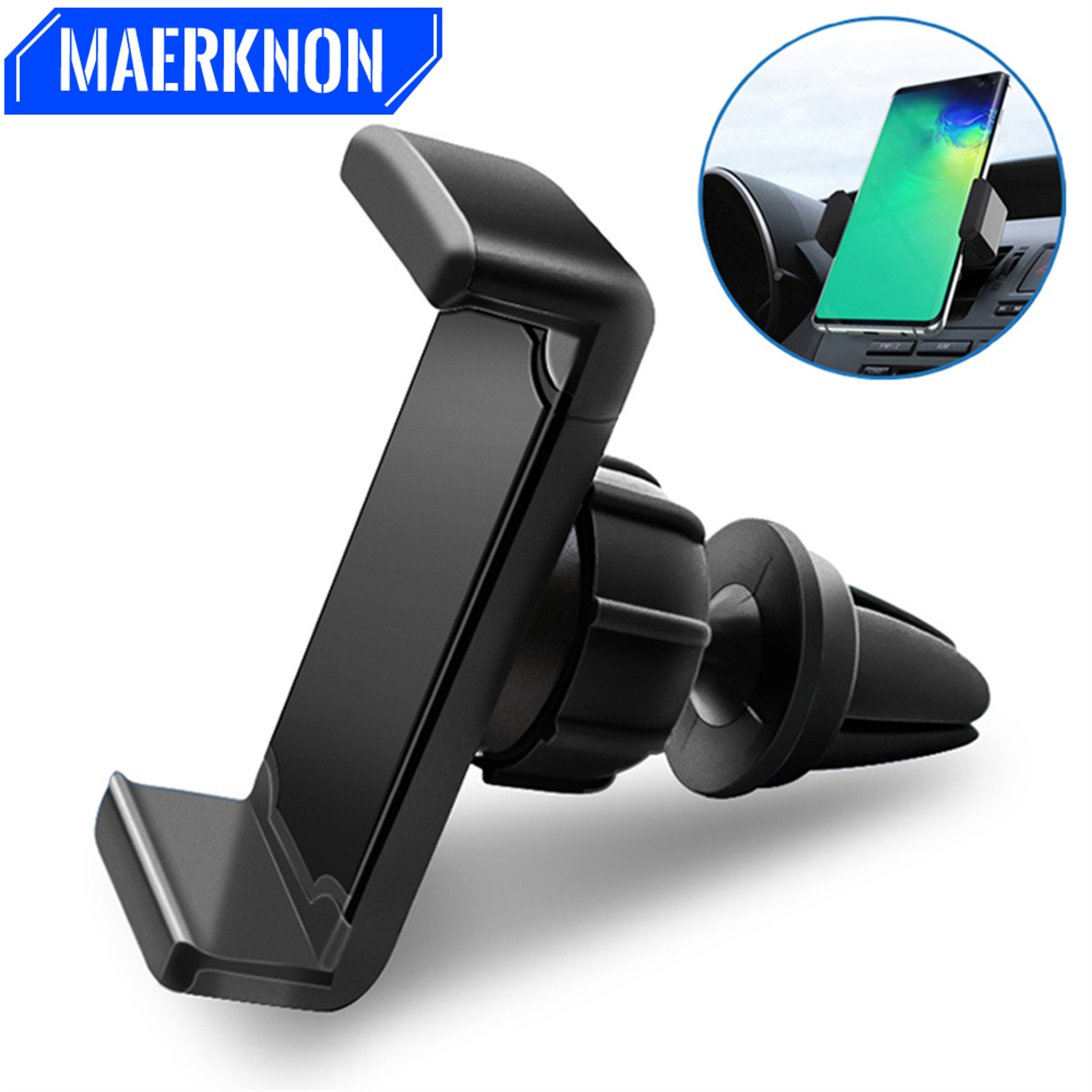 Universal Car Phone Holder Rotation Air Vent Clip Mount Stand For GPS Navigation Smartphone 0