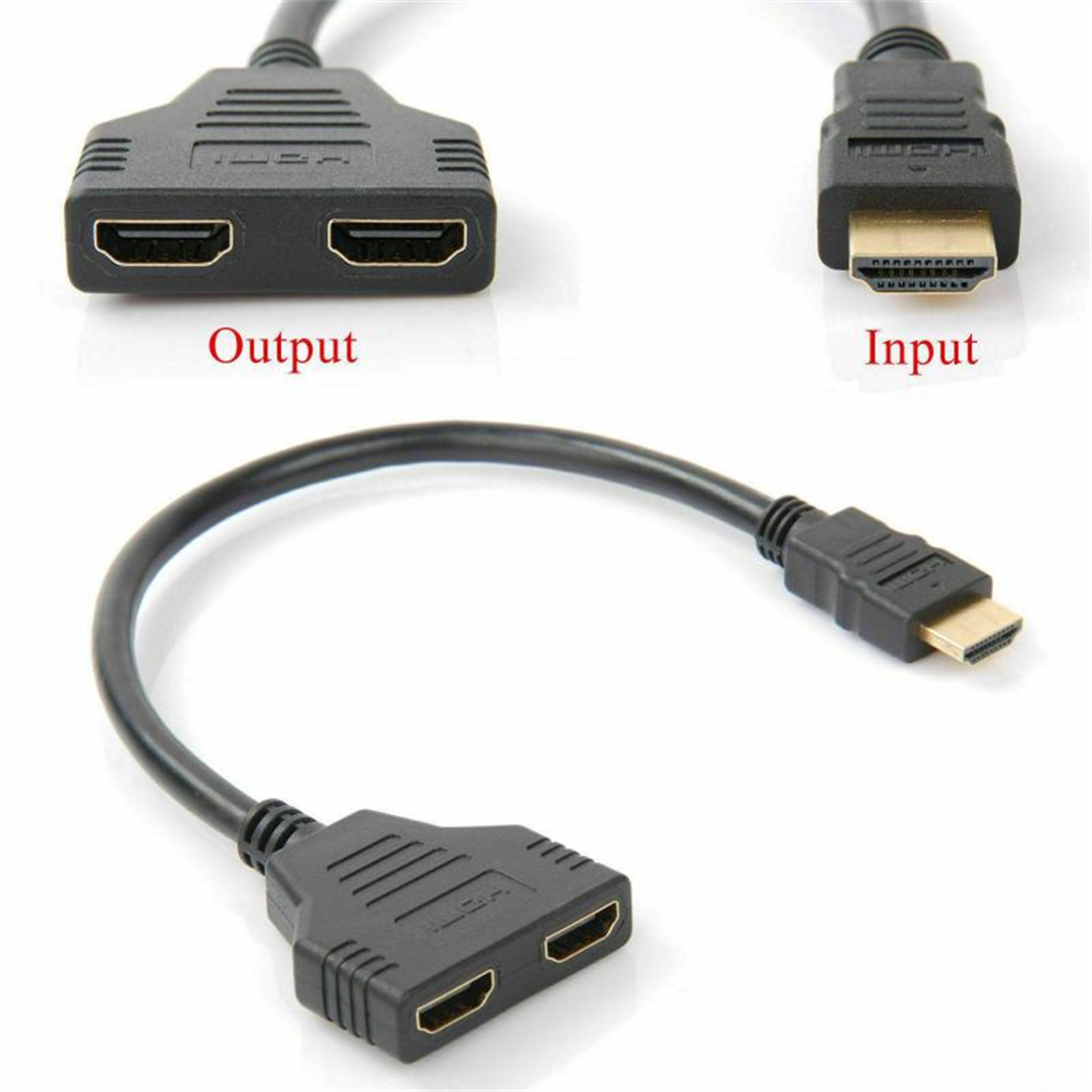 HD HDMI Splitter Out Cable Male To Female HDTV Adapter For TV Box Laptop Monitor HDMICompatible Spl 4