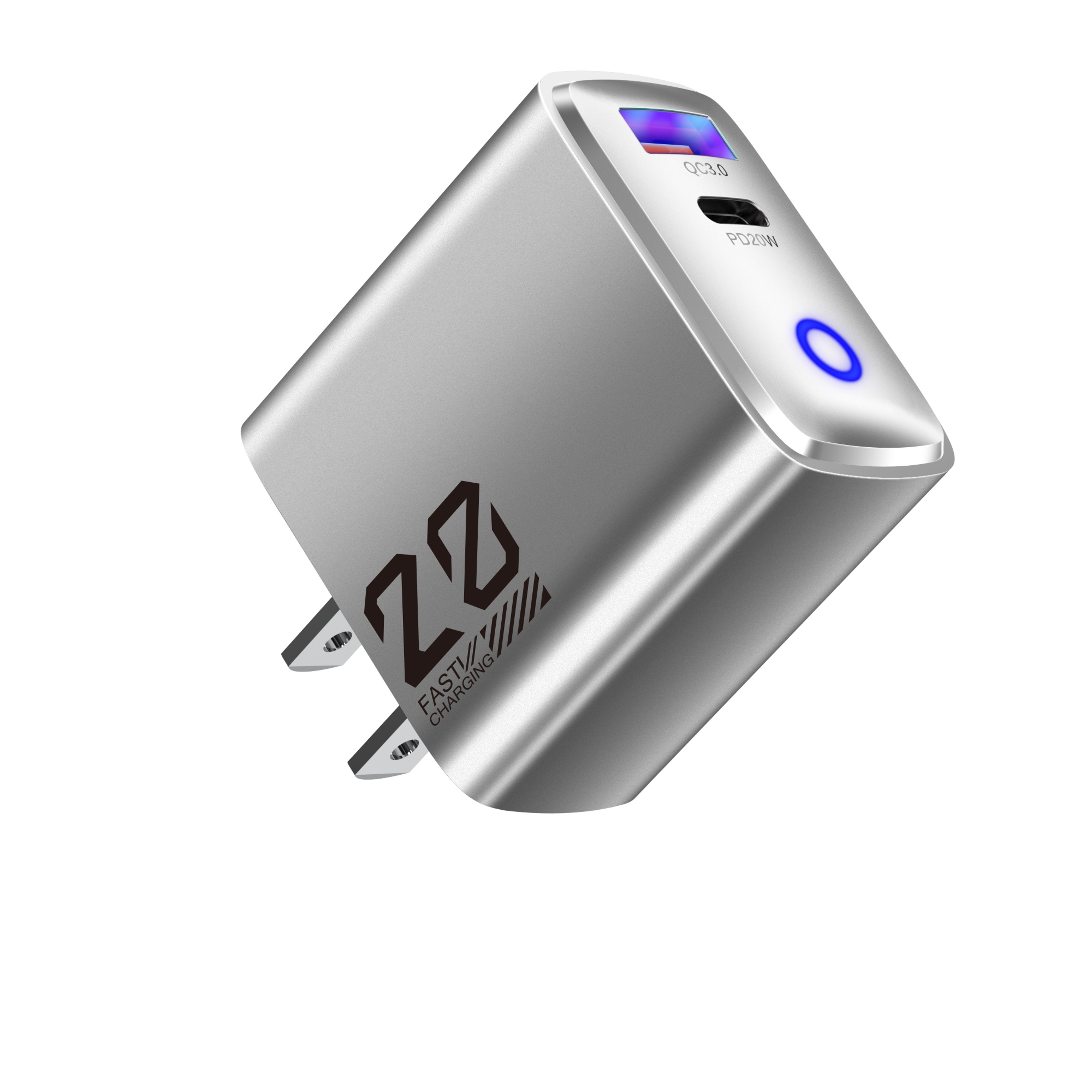Dual Ports USB Type C Fast Charging Cellphone Power Adapter Quick Charge Wall Charger 0