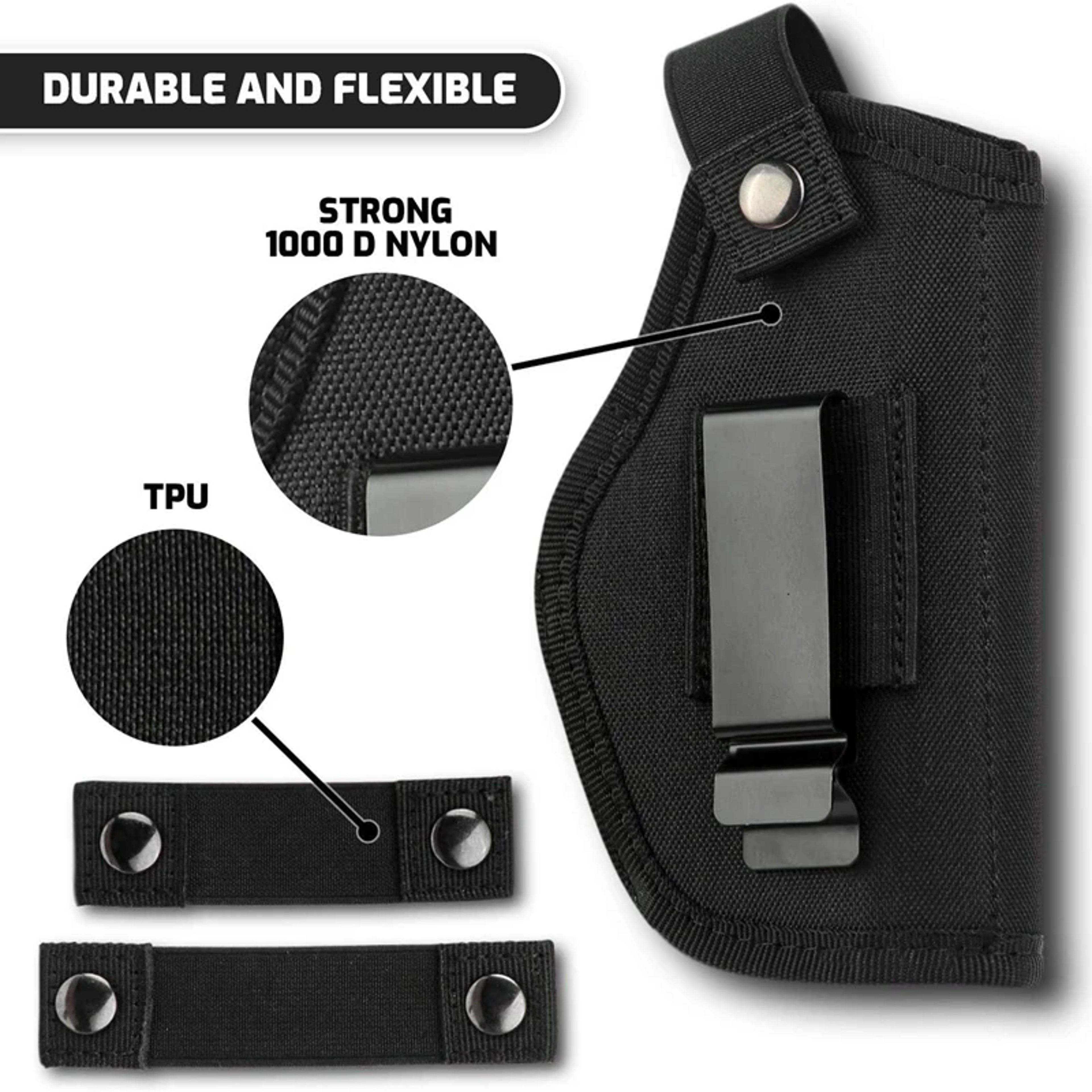 Universal OWB IWB Holster For Inside Concealed Carry Right Left Handed Use 2