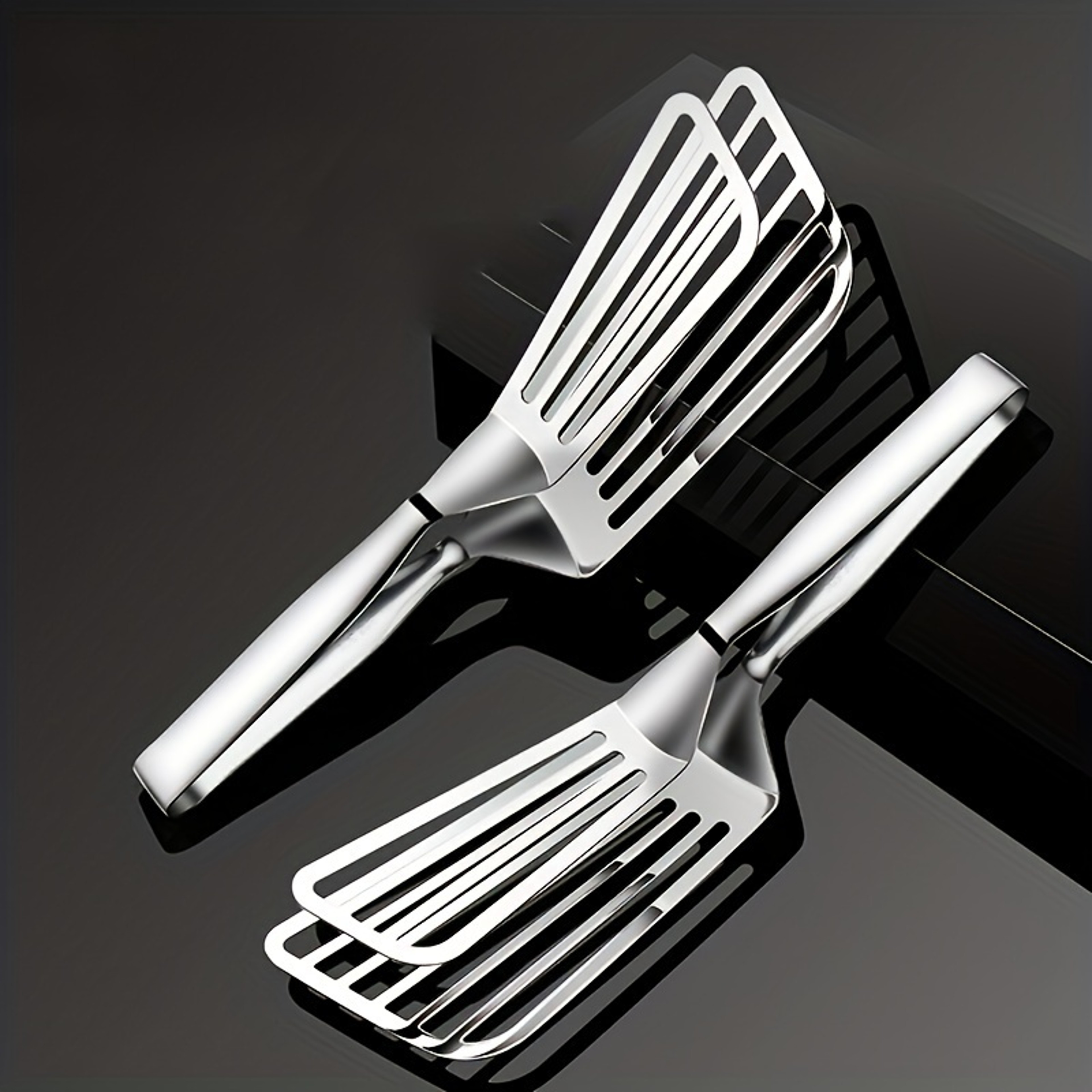 Stainless Steel Serving Tongs For Buffet Fish Frying Bread Salad Steak Dessert Kitchen Tool 2