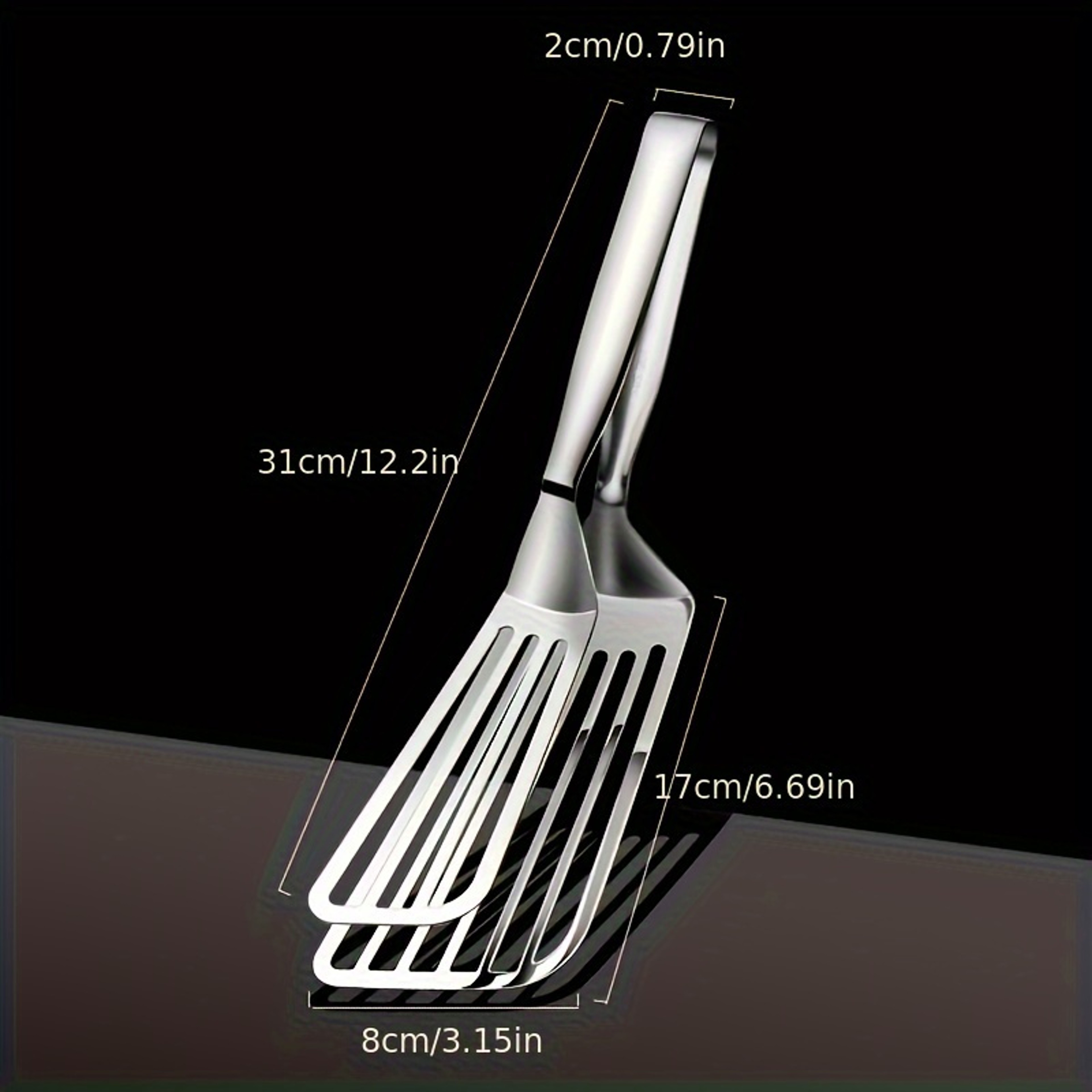 Stainless Steel Serving Tongs For Buffet Fish Frying Bread Salad Steak Dessert Kitchen Tool 4