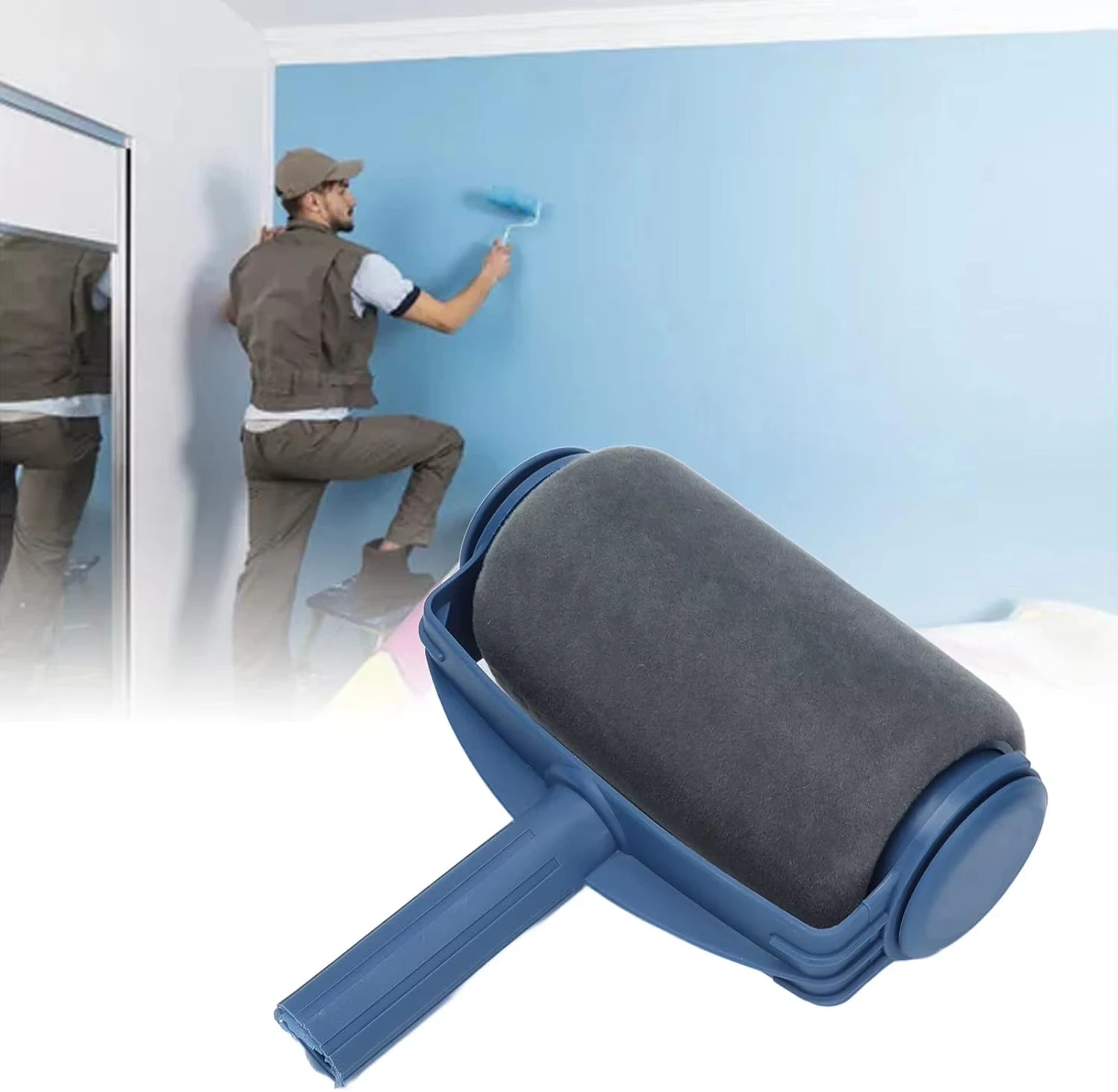 Paint Roller Brush Tool For Handheld Use Walls Ceilings Floors Cleaning Paint Roller 1