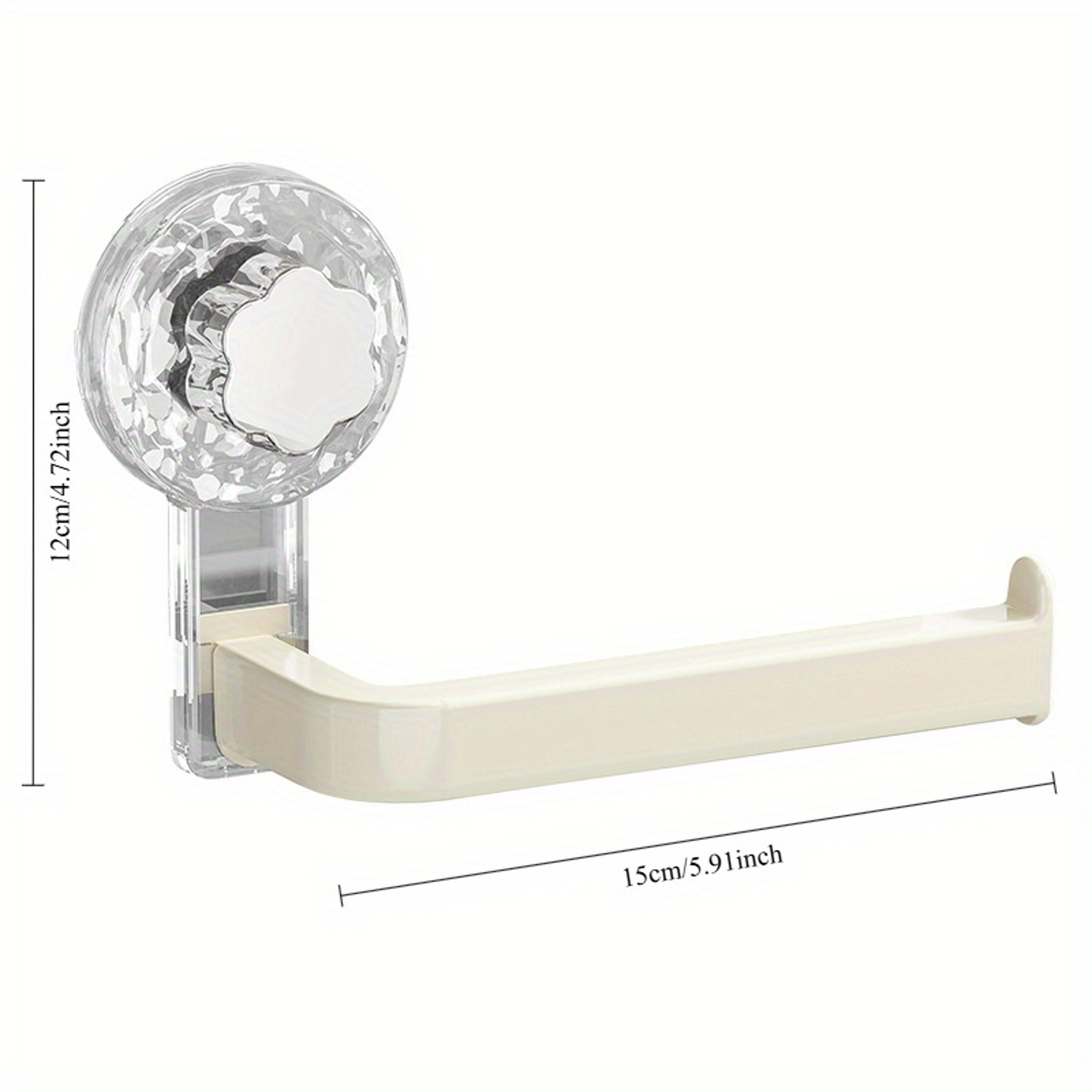 SelfAdhesive WallMounted Toilet Paper Holder With Suction Cup NoDrill Installation Multipurpose Tis 5