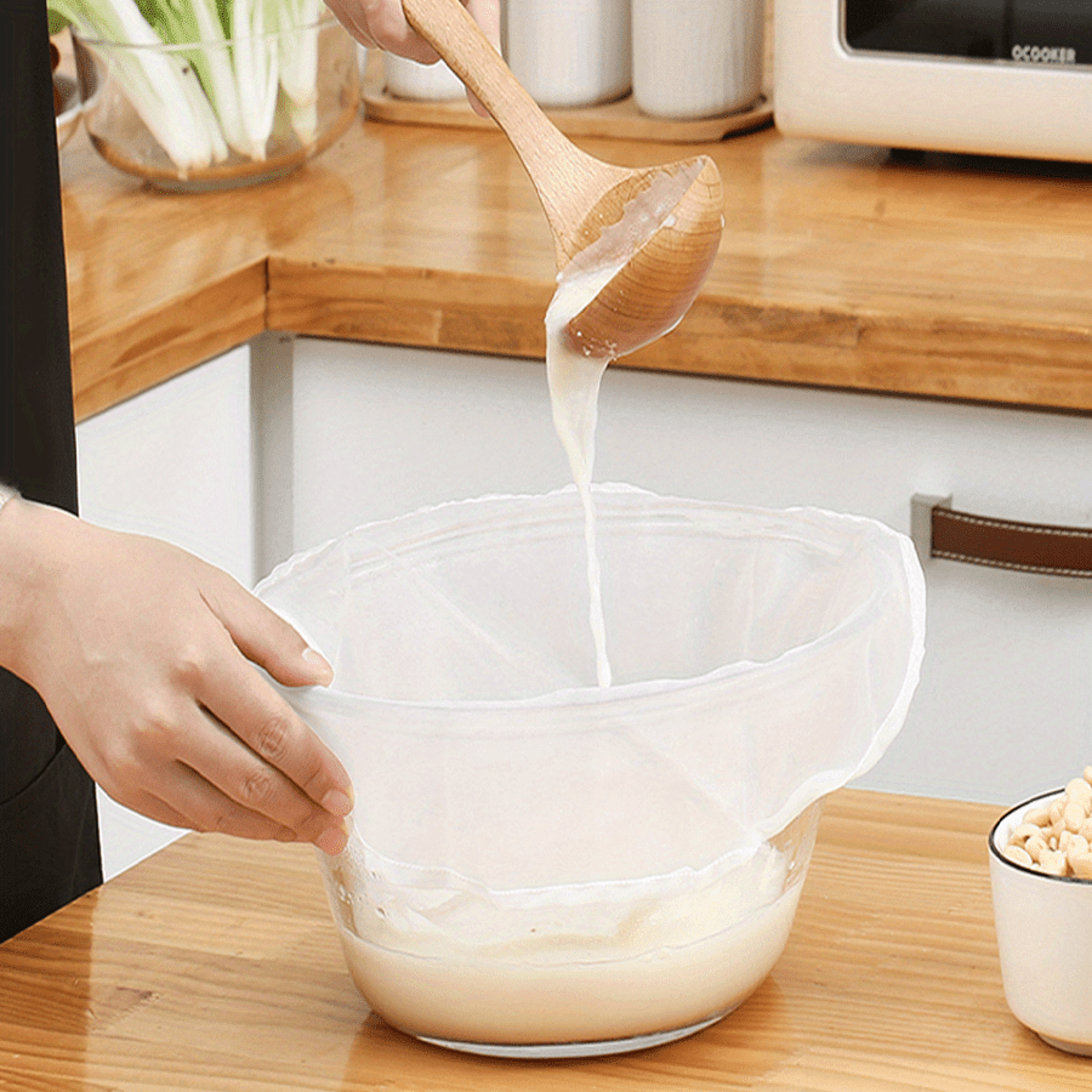 Fine Mesh Strainer Reusable Cheese Cloth Bags For Yogurt Juice Coffee Food Safe Gauze Filtering Bag 1