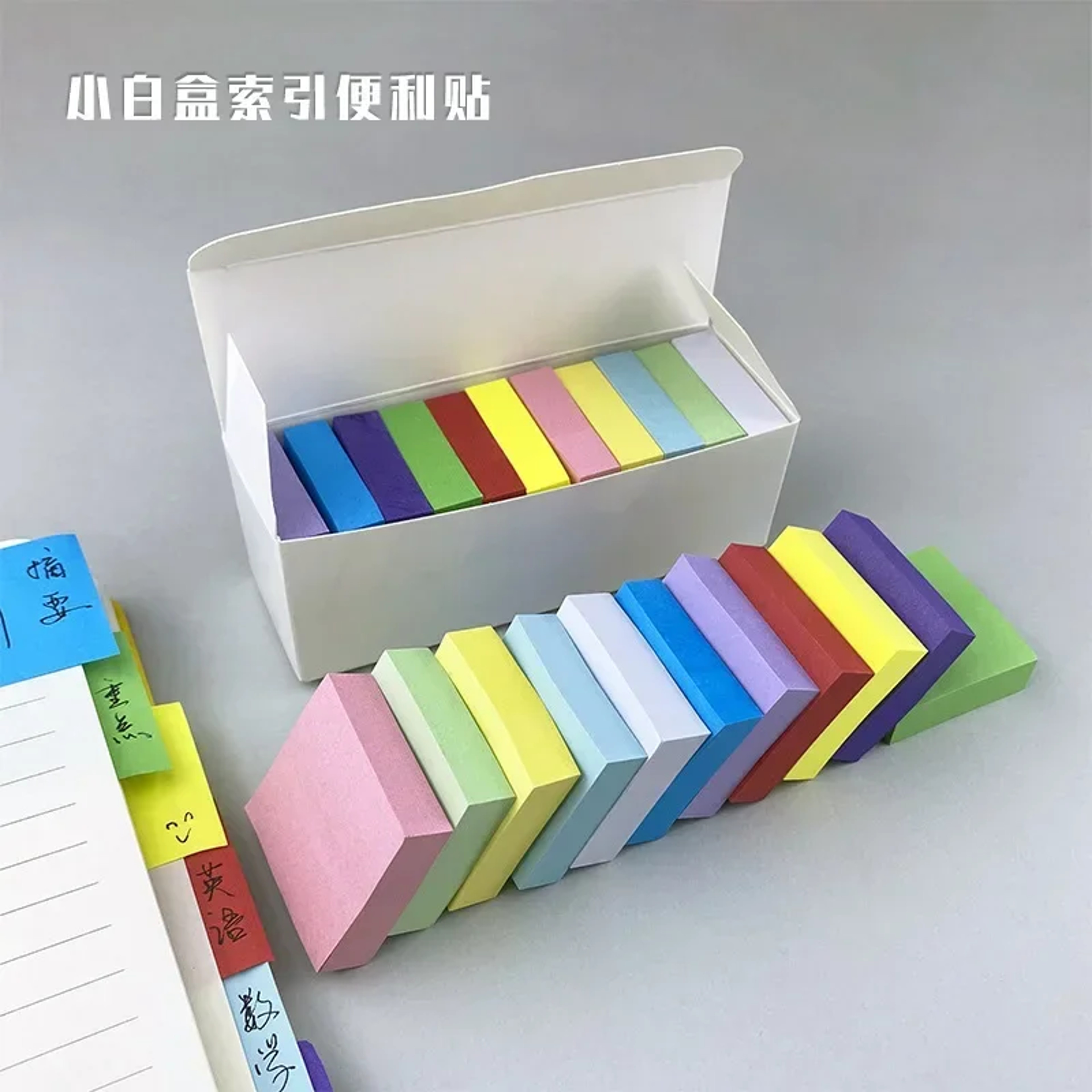 Fluorescent Sticky Note Pads Memo Notepad Planner Stickers Office Supplies – view 7