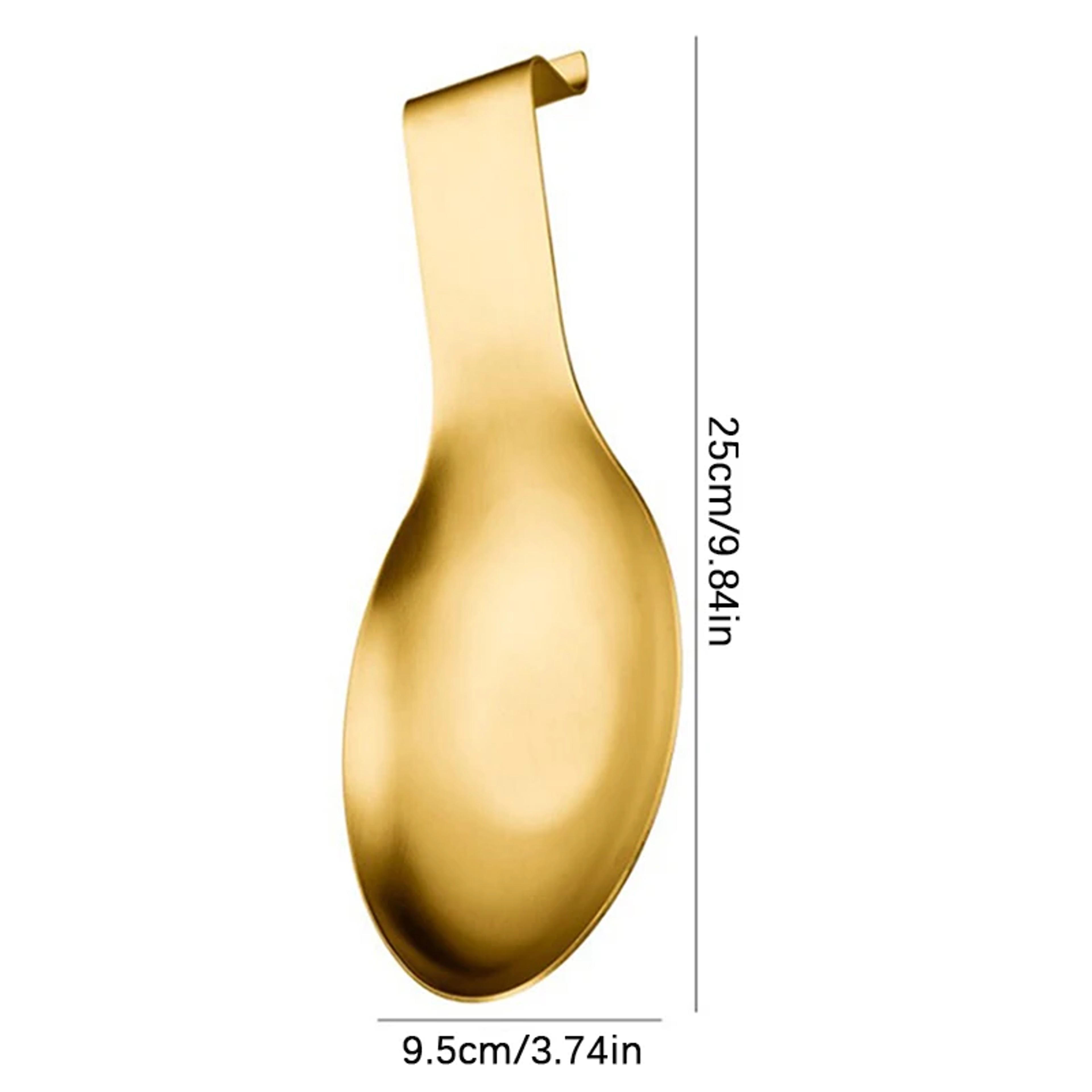 Fish Shape Stainless Steel Spoon Rest Buffet Clip Tray Hotel Restaurant Kitchen Utensil Holder – view 9
