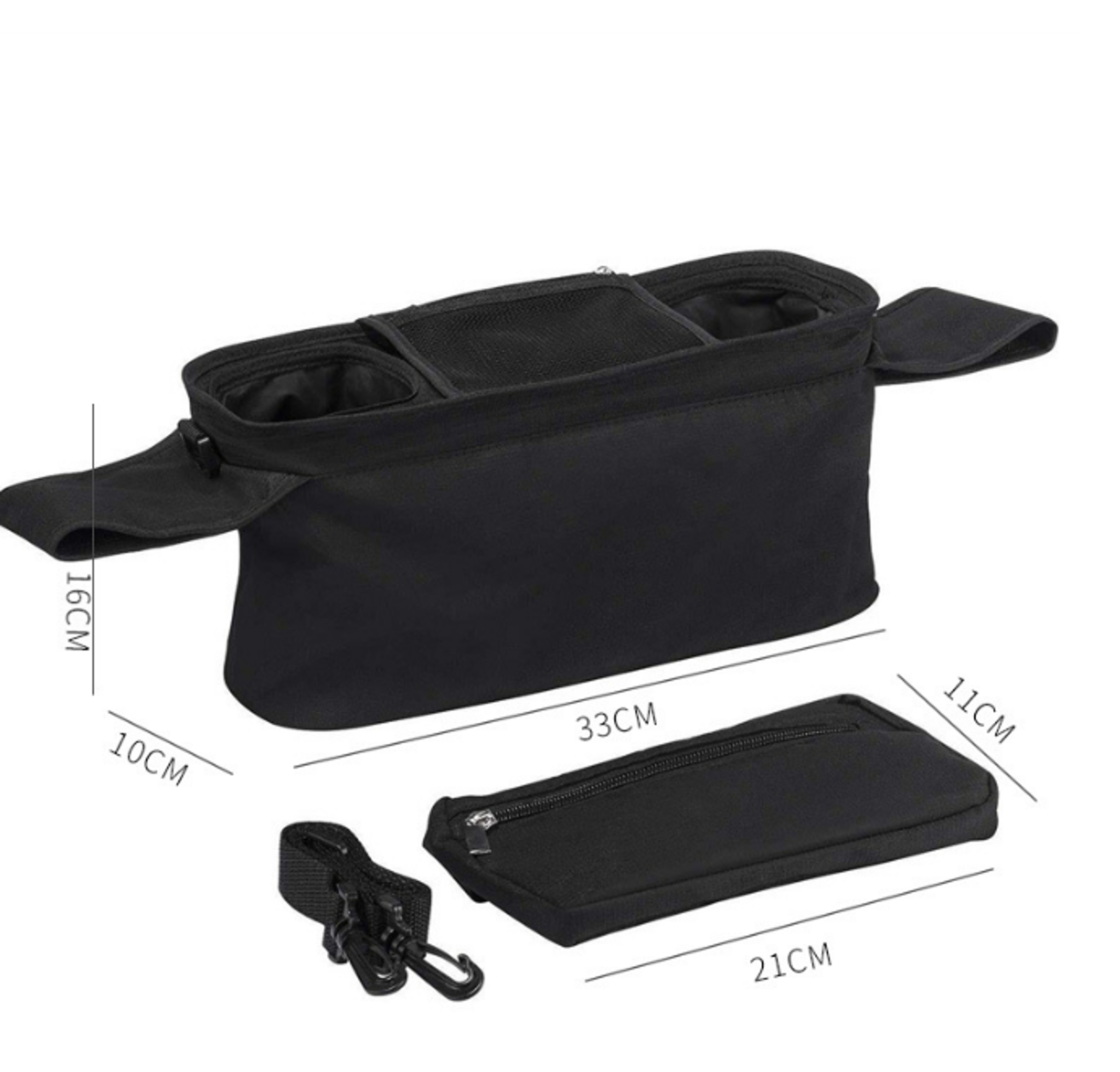 Mobile Phone Baby Stroller Bag With Nonslip Strap And Insulated Cup Holder Ideal Baby Stroller Mana 3