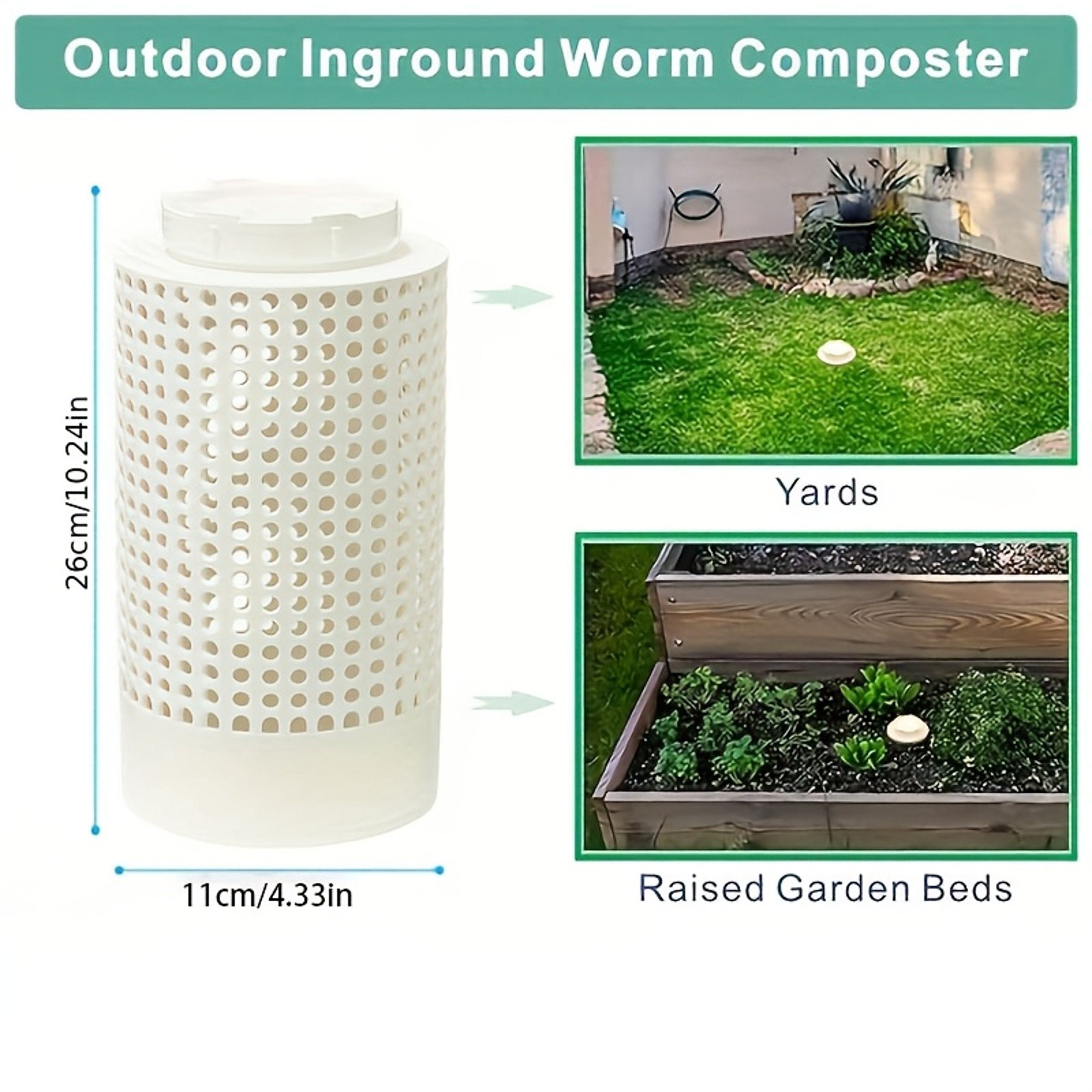 Space Saving PVC Worm Tea Composter Tube For Small Flower Pots And Garden Worm Composting Bin For L 4