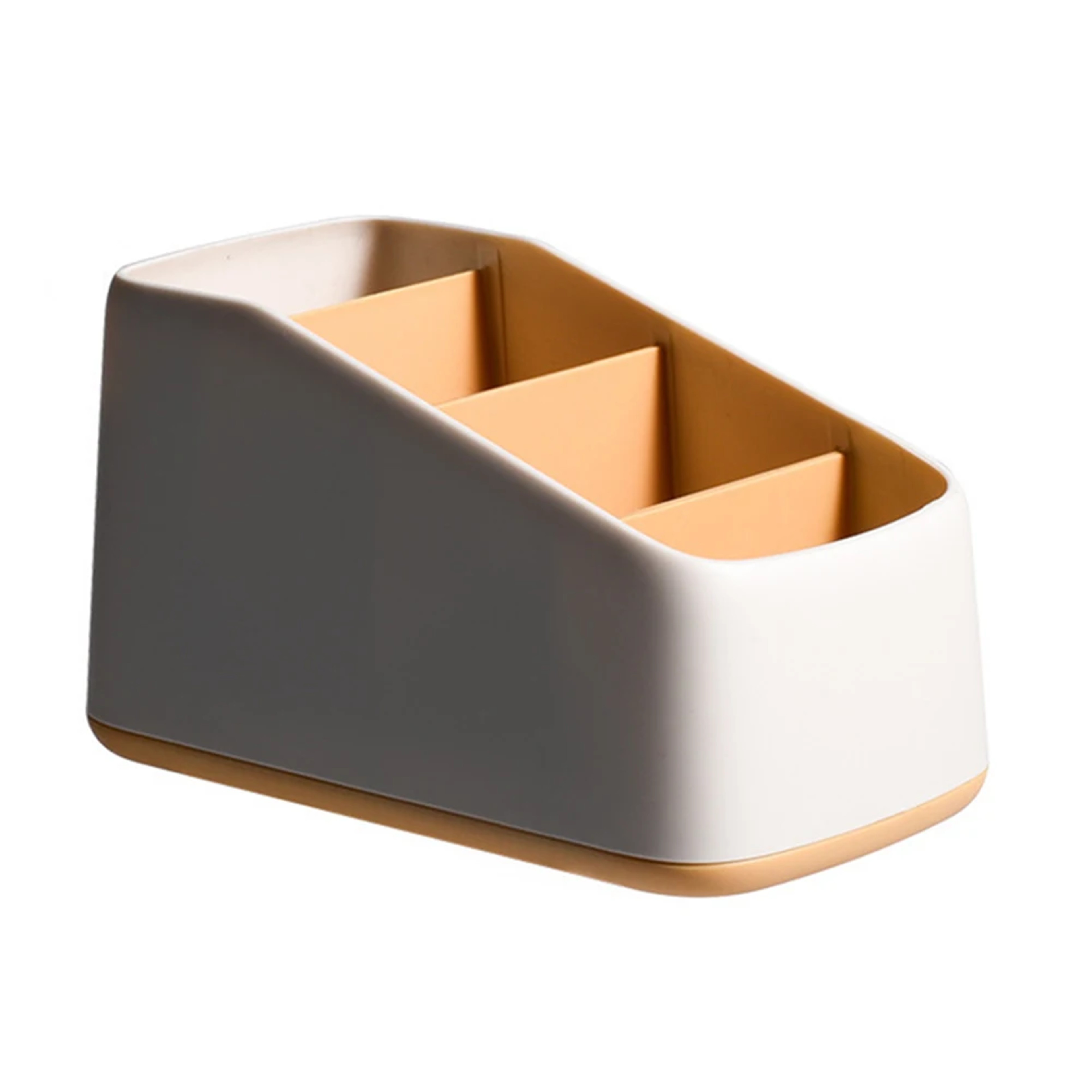 TV Remote Control Organizer Slot Storage Box Desktop Stationery Trapezoidal Basket Case For Phones  6
