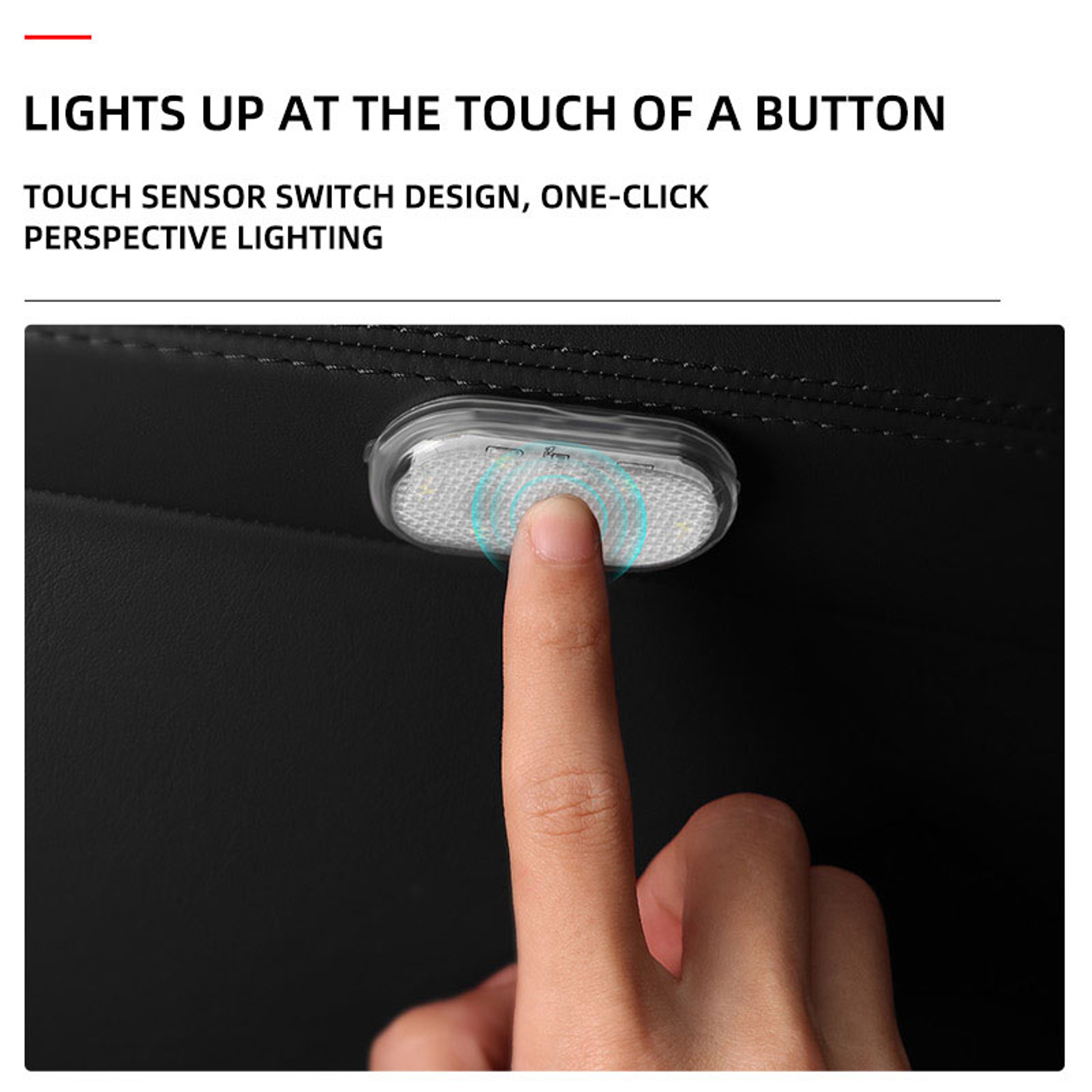 Mini LED Touch Light Wireless Car Interior Lamp Auto Roof Ceiling Reading Light For Trunk USB Charg