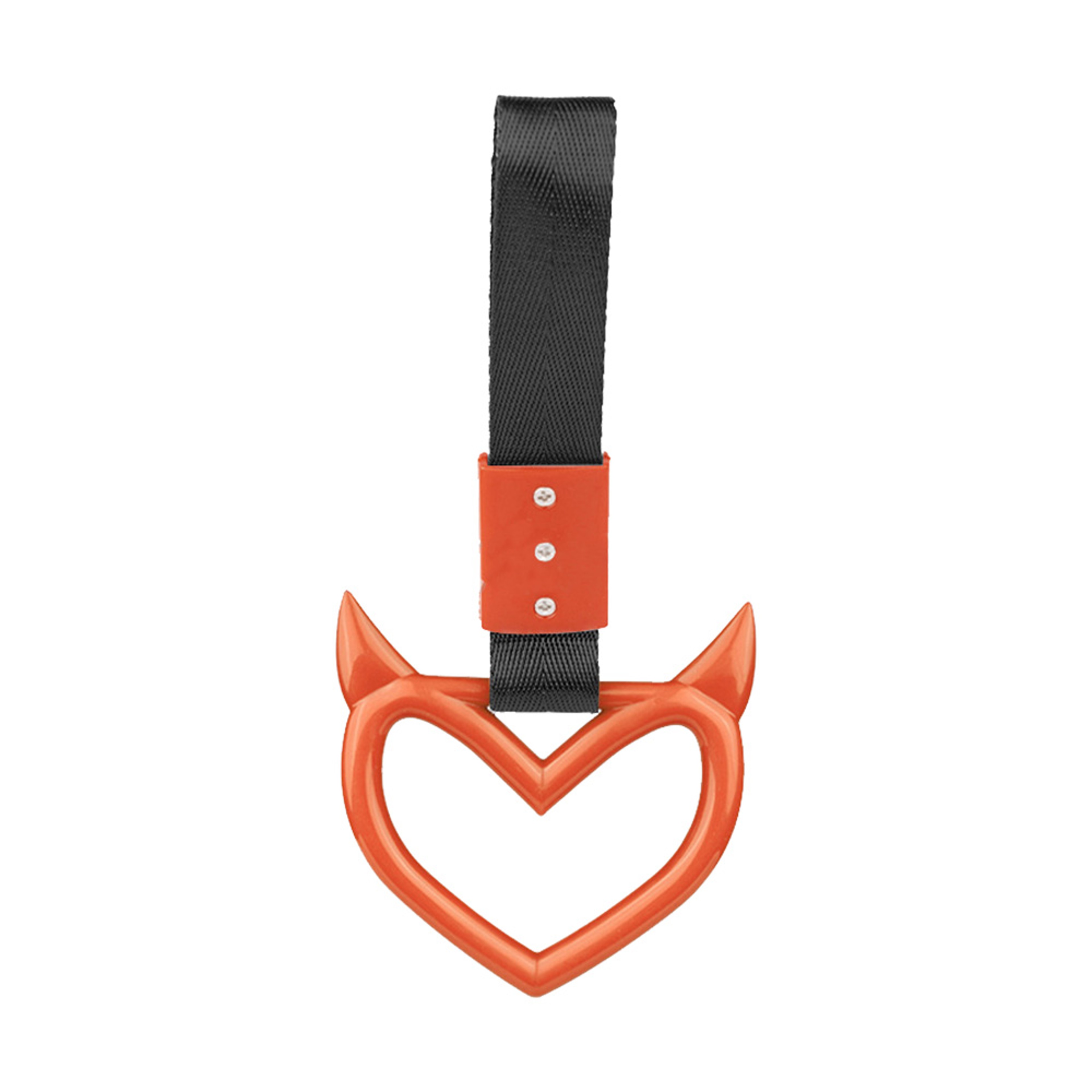 Modified Racing Handle Ring Bus Handle Devil Heart Bumper Hand Strap Loops Car Drift Charm Accessor 6