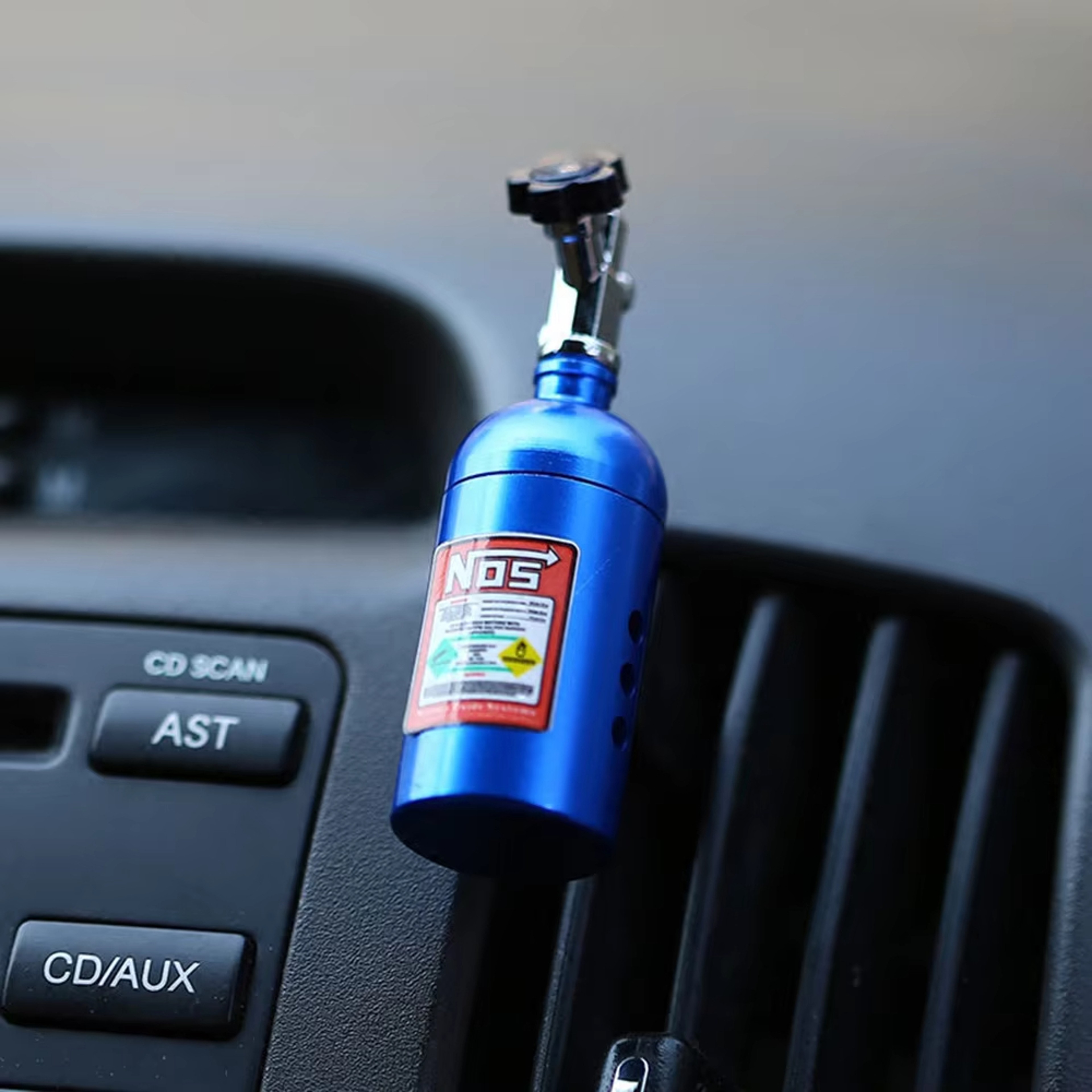 Blue Billet Aluminium Turbo Car Air Freshener Car Vent Perfume Scent Fragrance Refill Freshener Orn 5