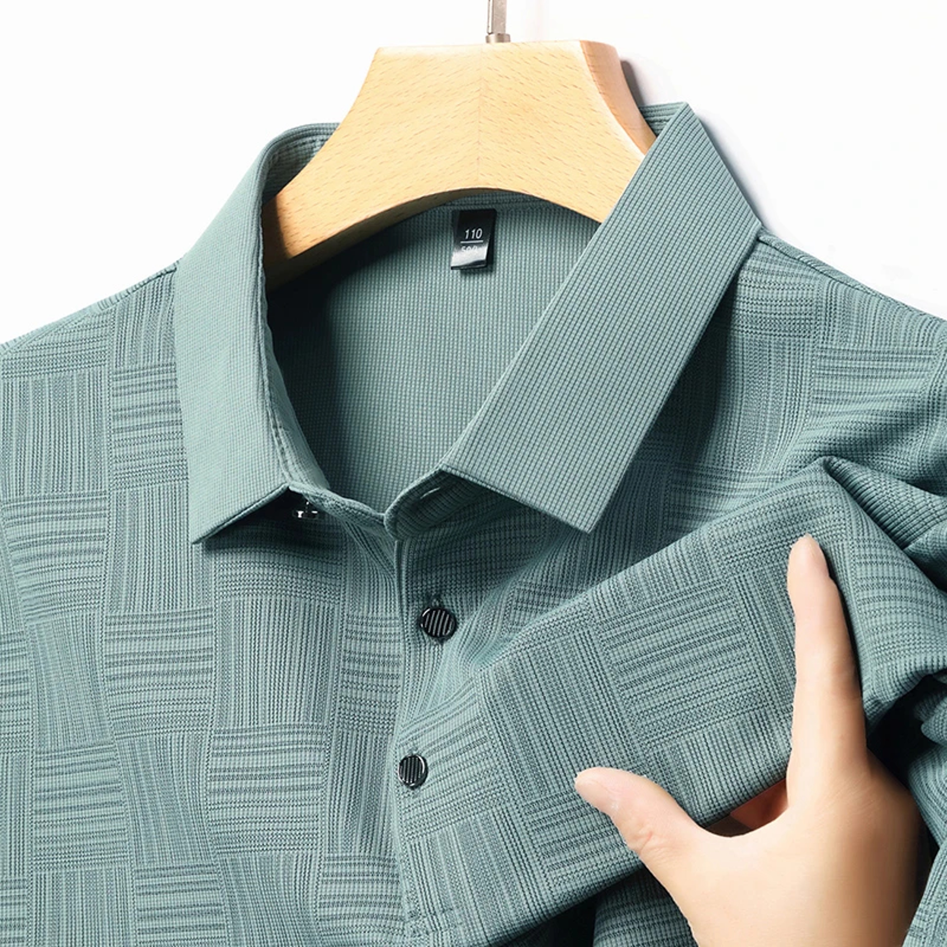 Fashion Mens New Printed Business Casual POLO Shirt Comfortable Short Sleeved And Breathable Top 3