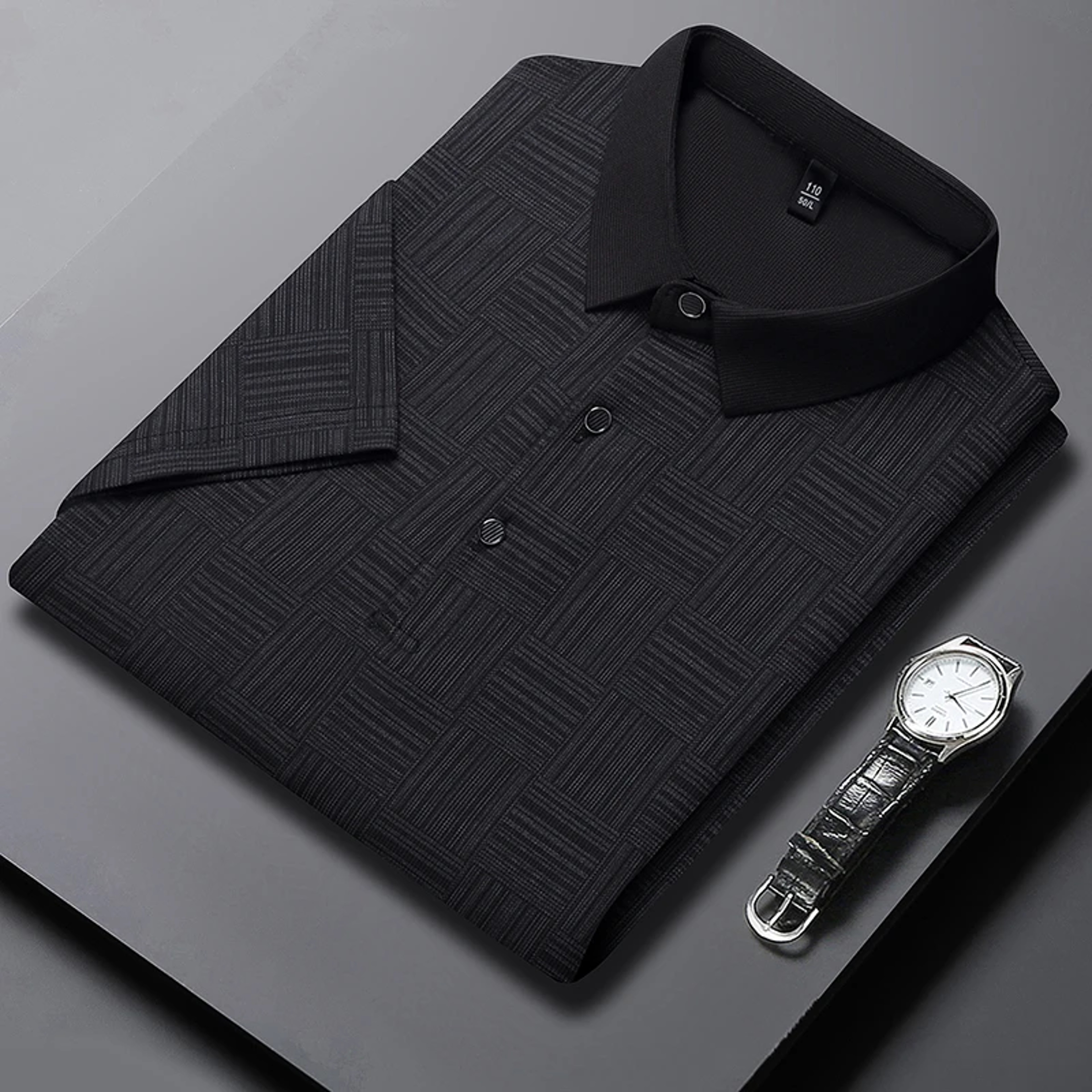 Fashion Mens New Printed Business Casual POLO Shirt Comfortable Short Sleeved And Breathable Top 5