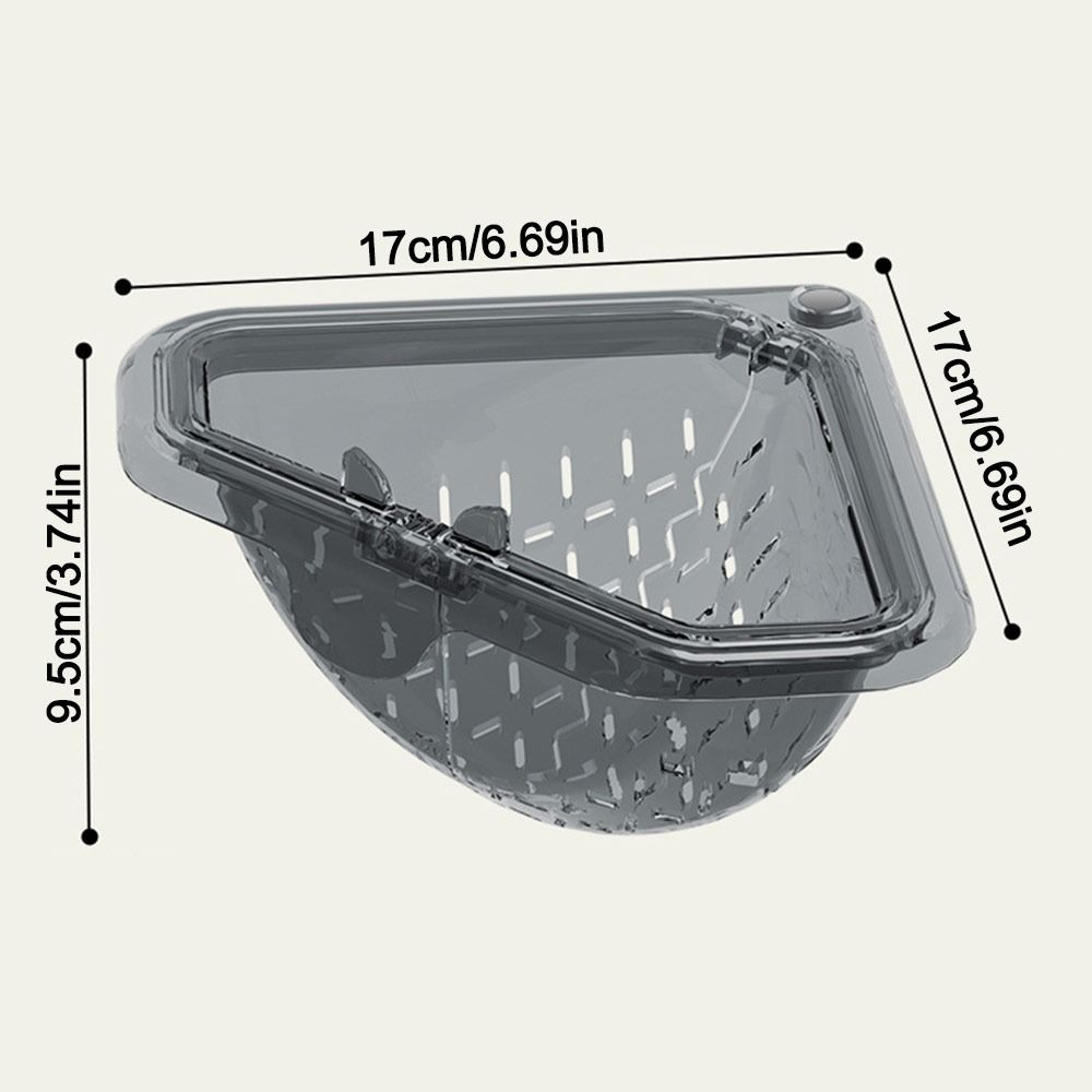Triangle Antileak Sink Drain Basket Filter Quickly Kitchen Sink Filter Strainer Magnetic Badge Hold 3