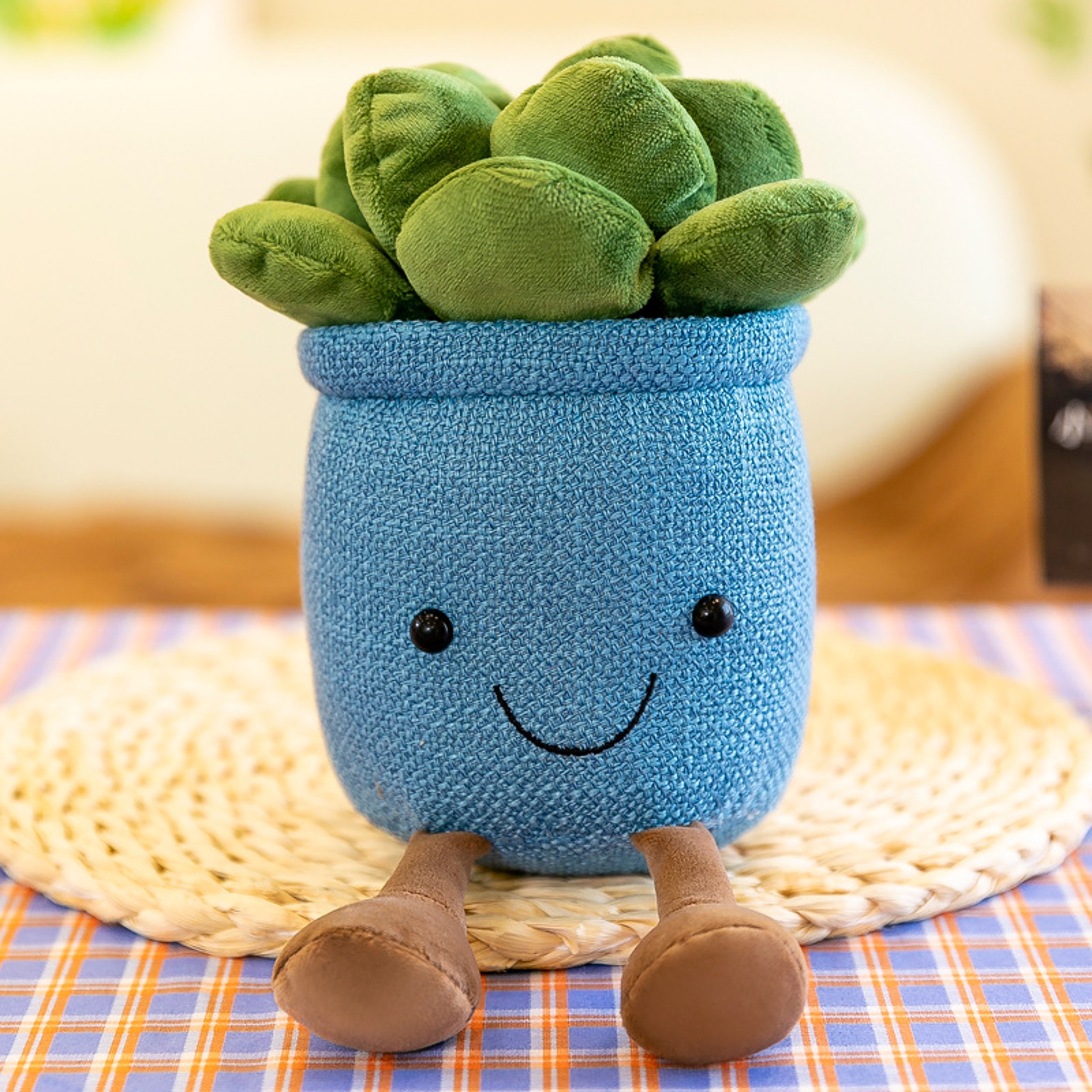 Succulent Plush Greenery Ornaments Halloween Christmas Simulation Plants Rag Dolls Home Decor 2