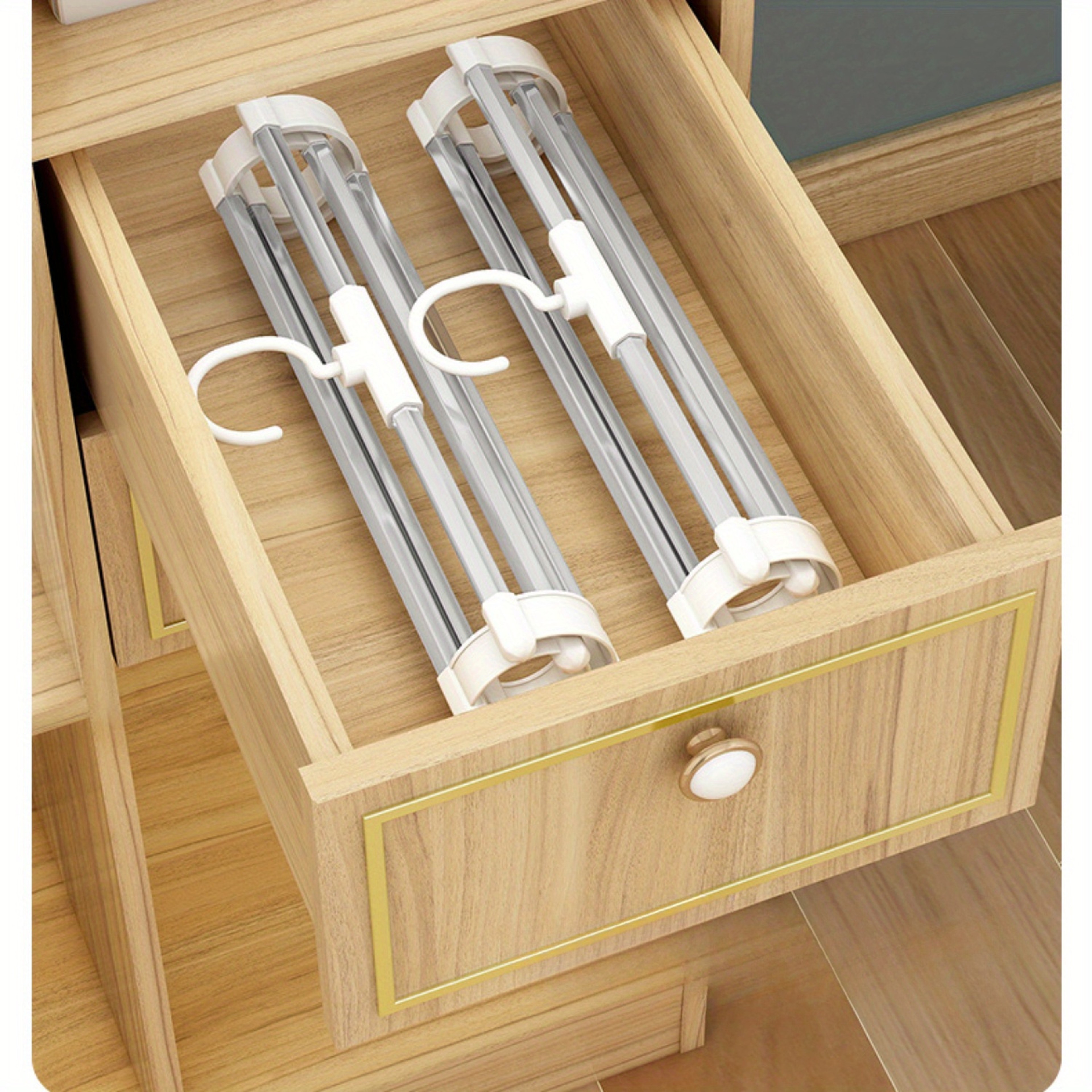 SpaceSaving Foldable Stainless Steel Pants Hangers For Jeans Trousers Leggings Closet Organizer 2