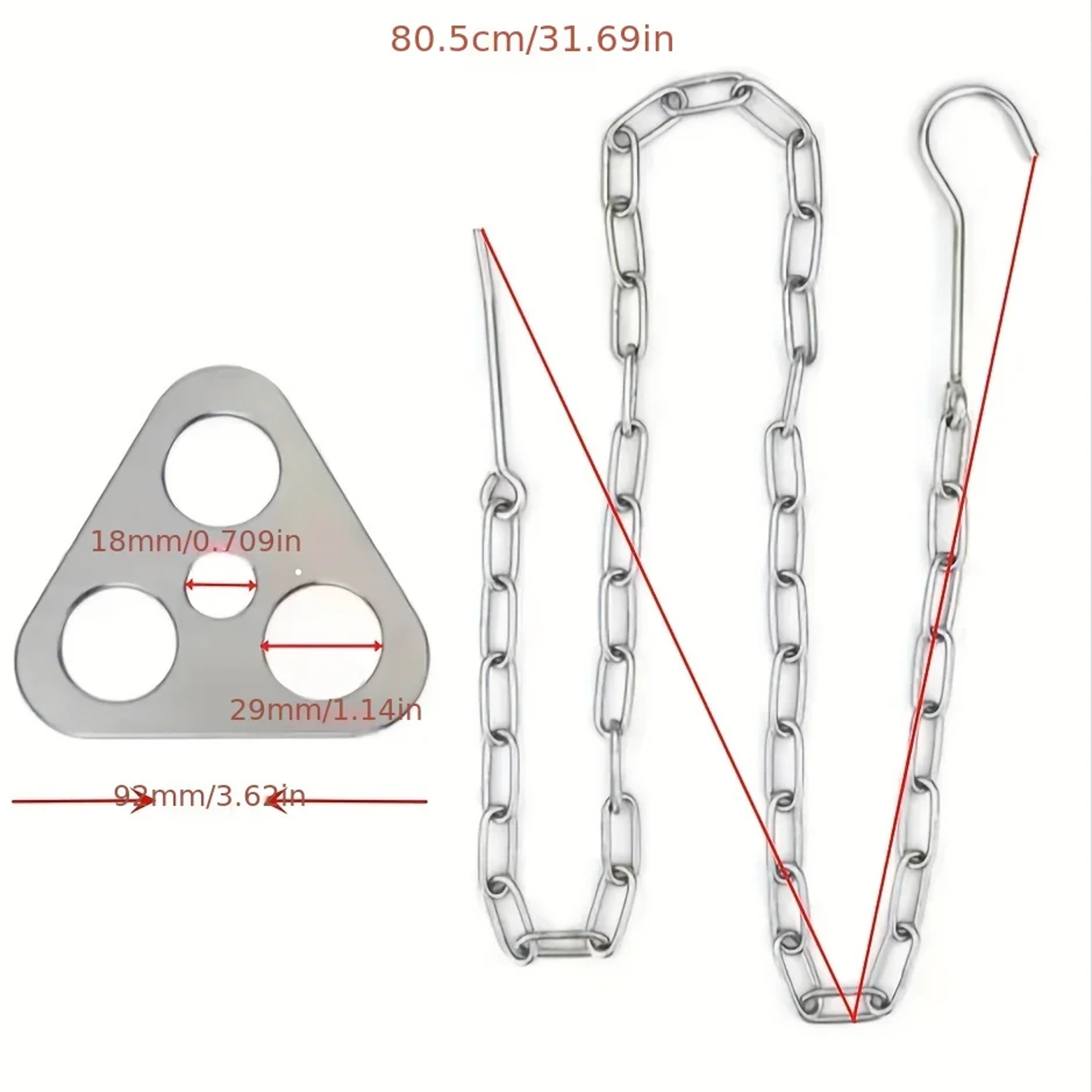Portable BBQ Tripod Stainless Steel Outdoor Camping Detachable Hanging Rack For Bonfire Pot BBQ Set 5