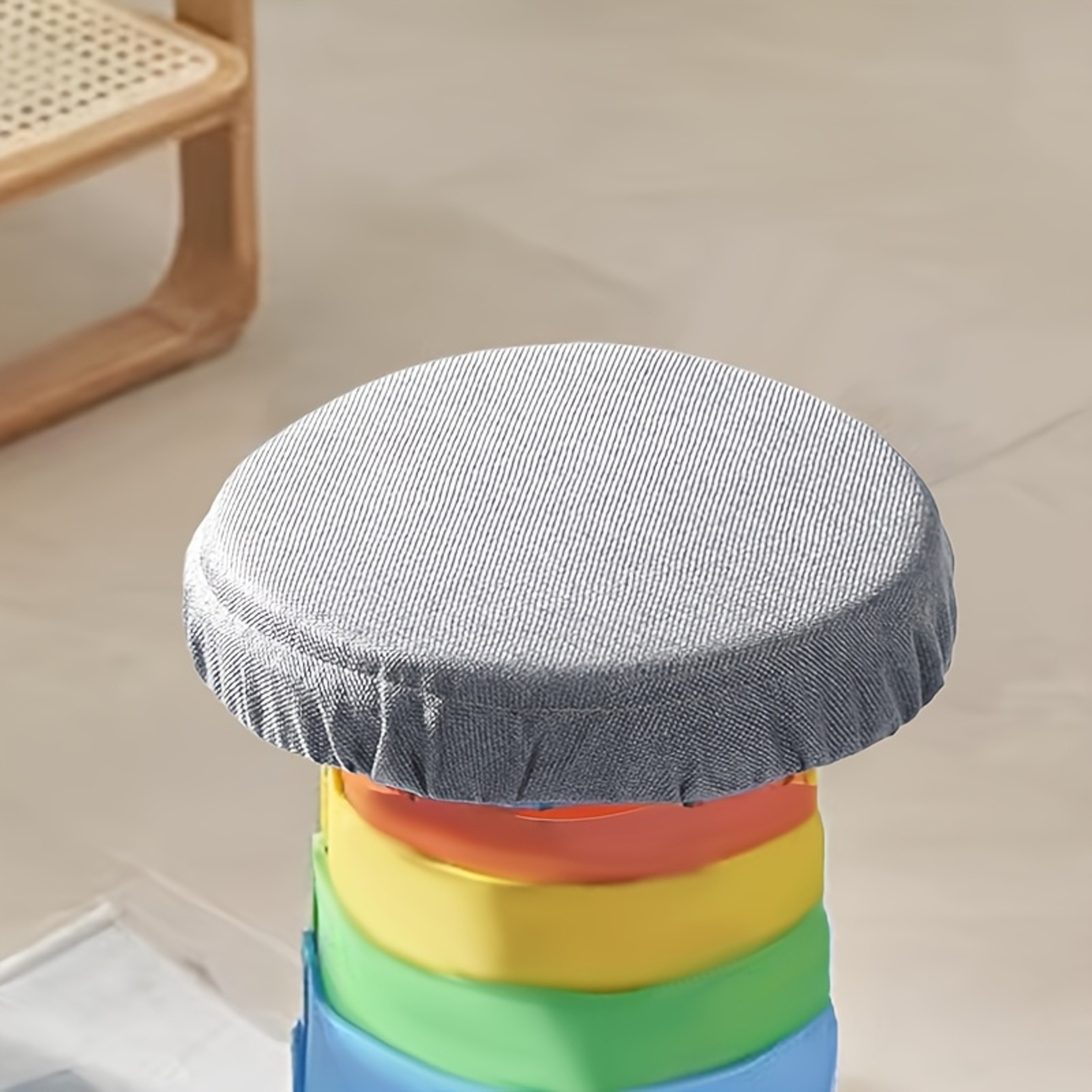 Folding Stool Cushion Portable Cover For Telescopic Adjustable Stools Ideal For Camping Home Use 1