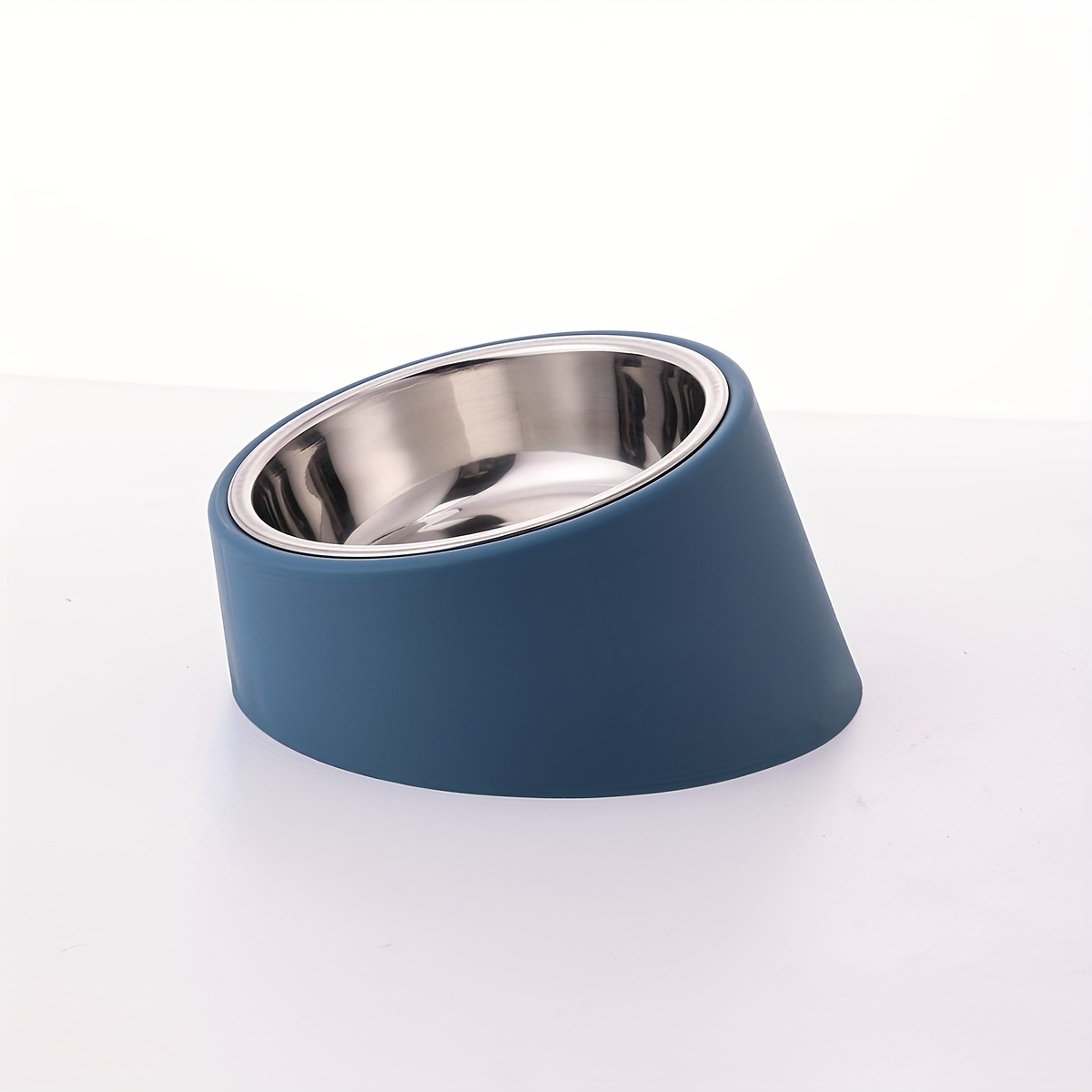 Stainless Steel Elevated Dog Bowl With Slanted Mouth And Rack Durable Detachable Pet Bowl For Food  5