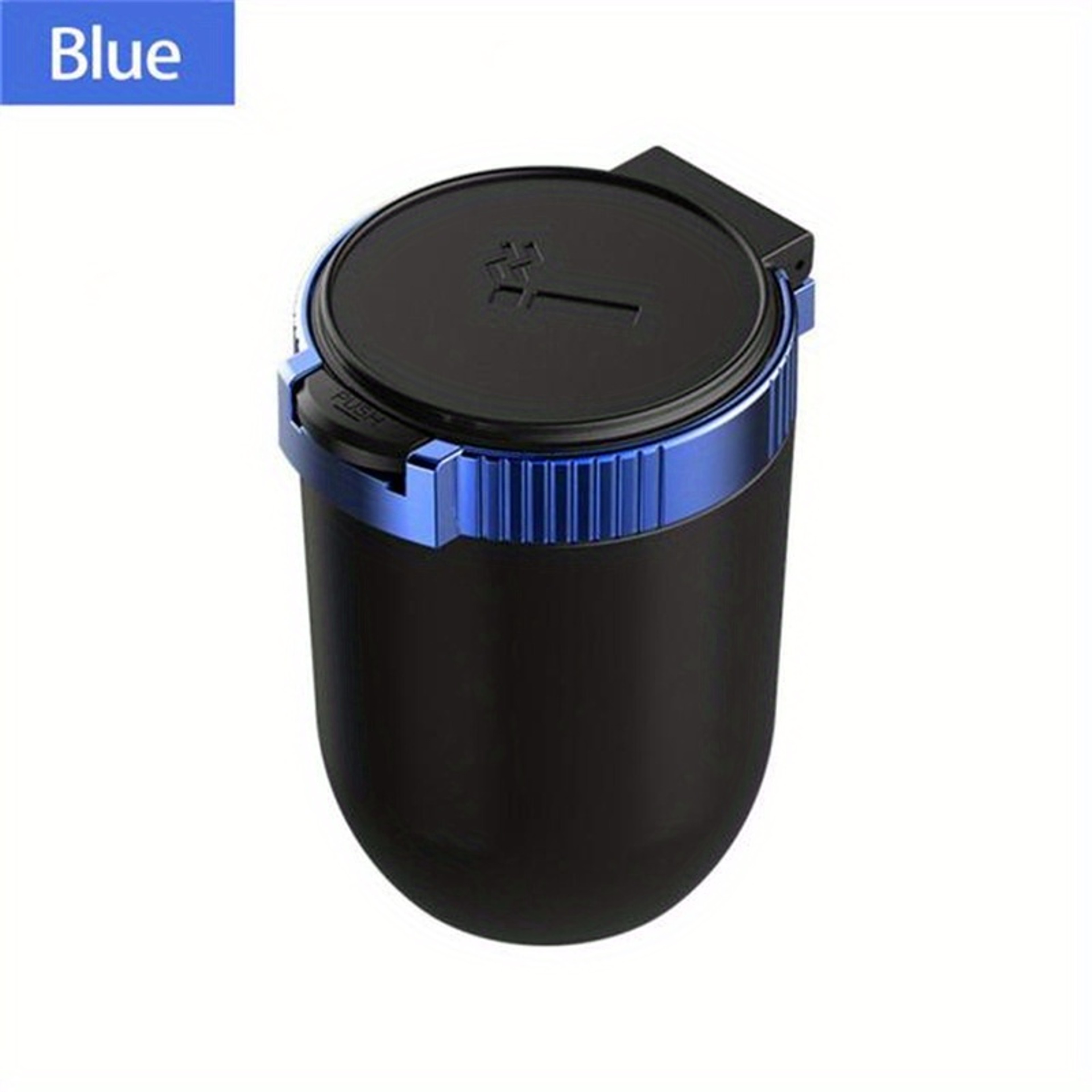 Universal Car Ashtray With LED Light Stainless Steel Cup Smokeless Flame Retardant Auto Ash Tray Fo 3