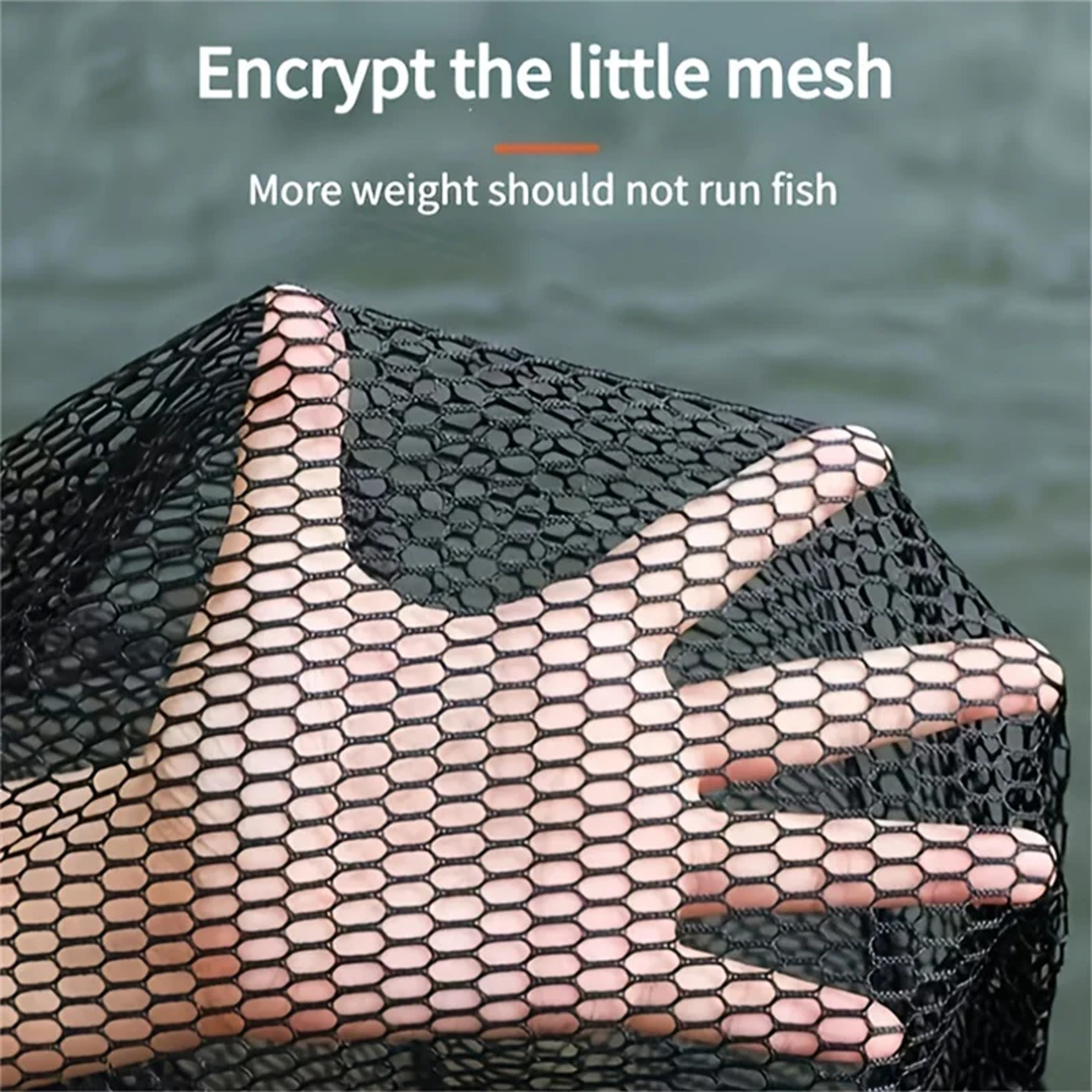 Portable Fishing Net With Drawstring Encrypted Mesh Fish Bag Fishing Collection Bag Login Net 3