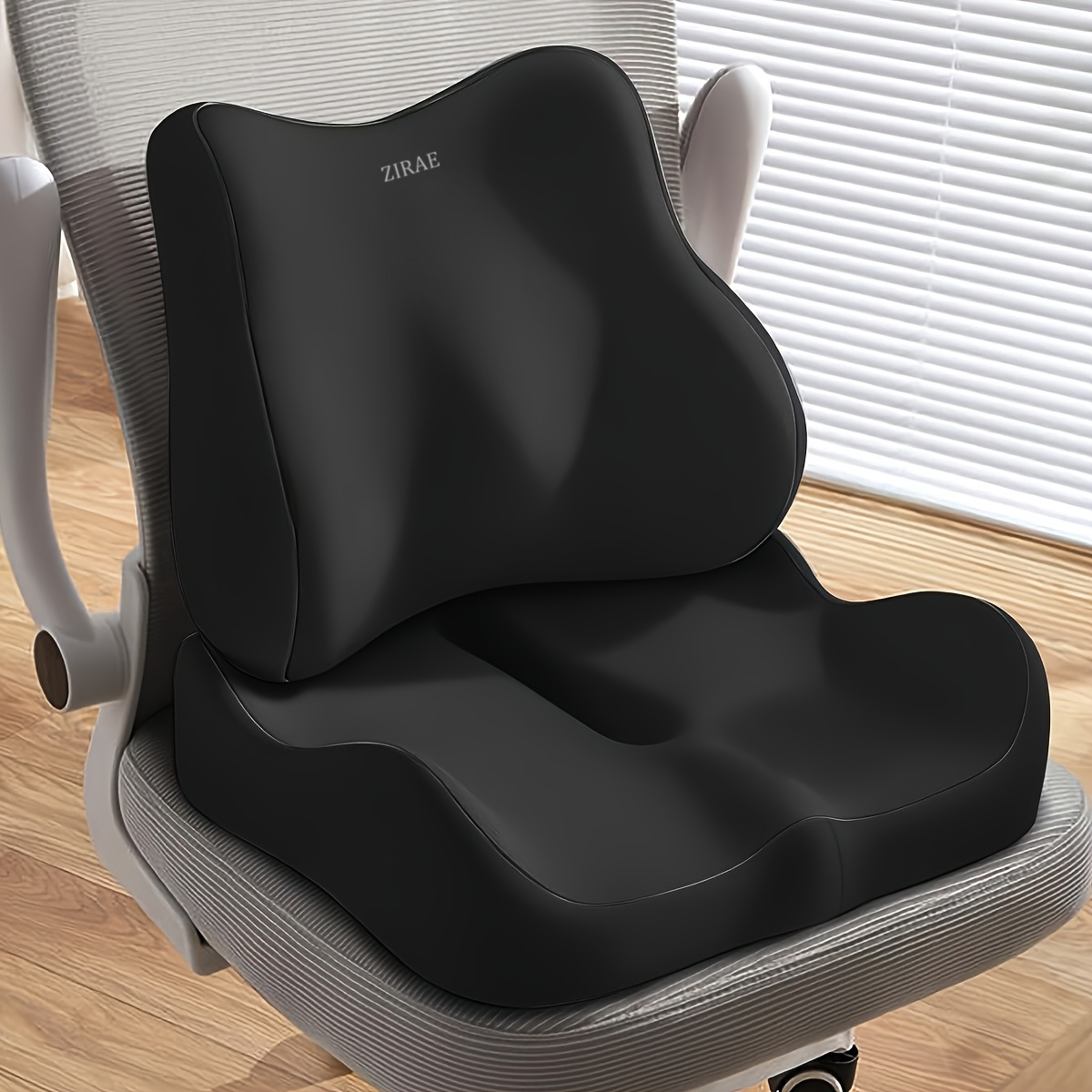 Seat Cushion With Ergonomically Designed Memory Sponge Pad For Office Chairs And Wheelchairs 0