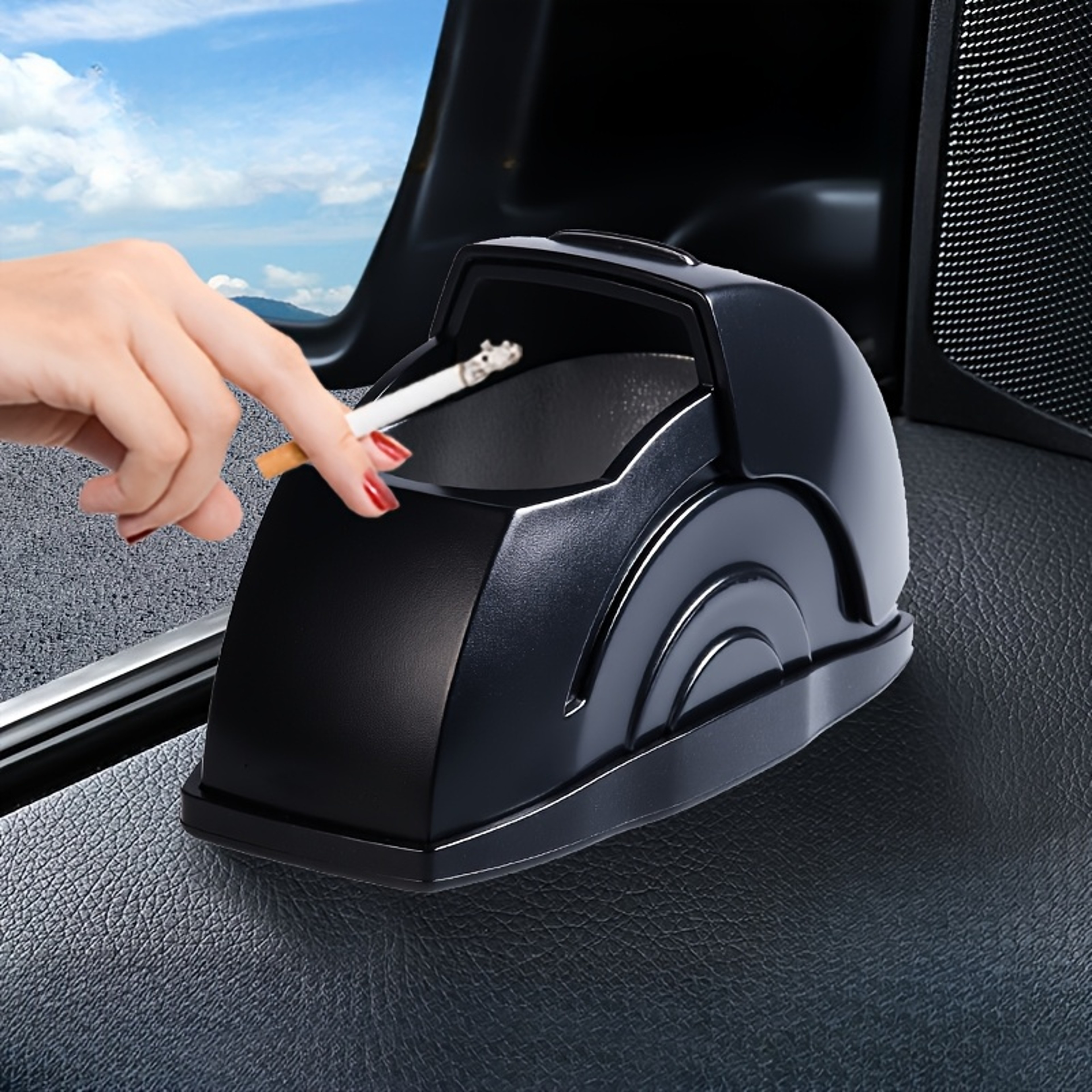 Creative Car Ashtray HighEnd Car Door Device Automotive Interior Accessory 0
