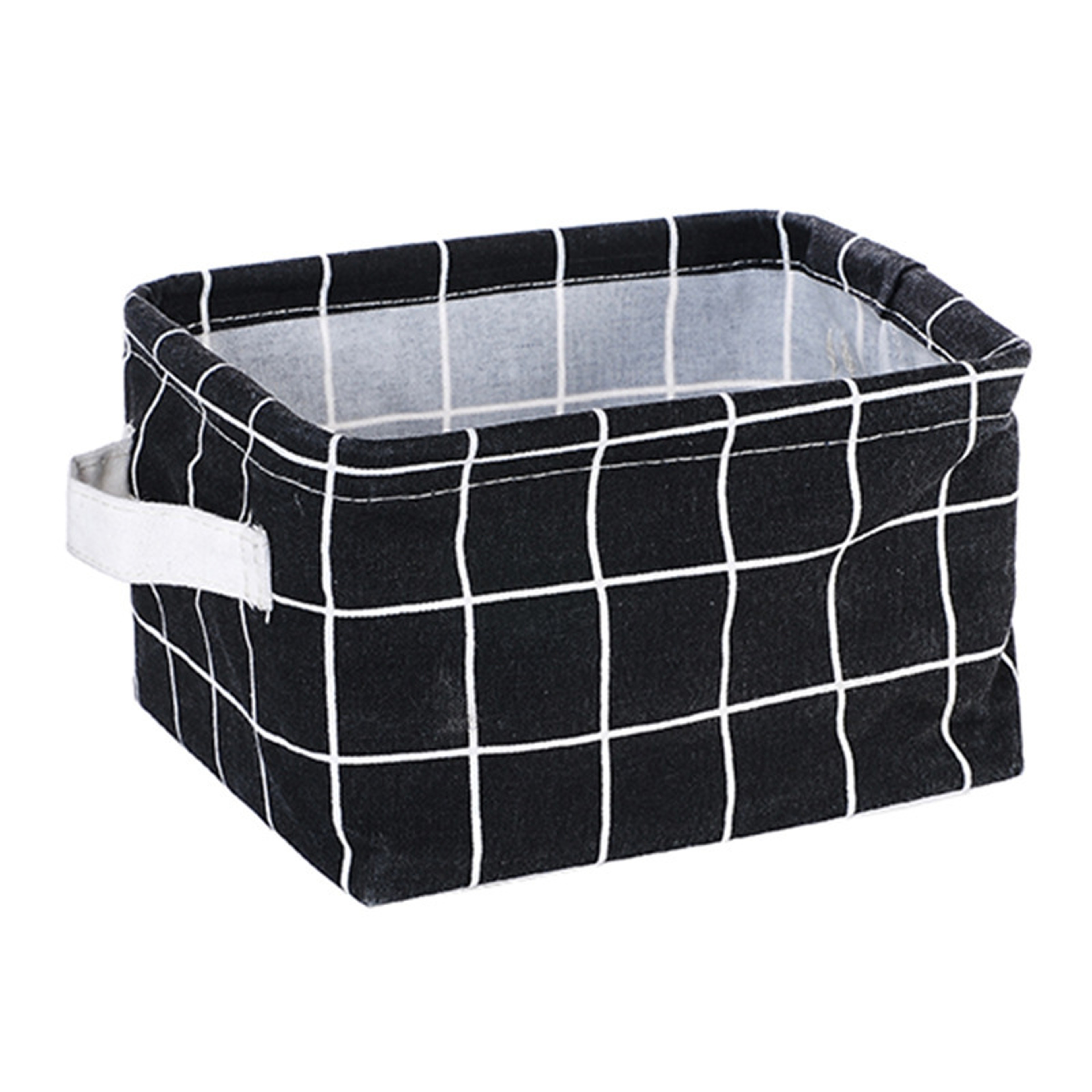 Cosmetic Organizer Office Stationery Organizer Toy Storage Basket Linen Desktop Storage 5