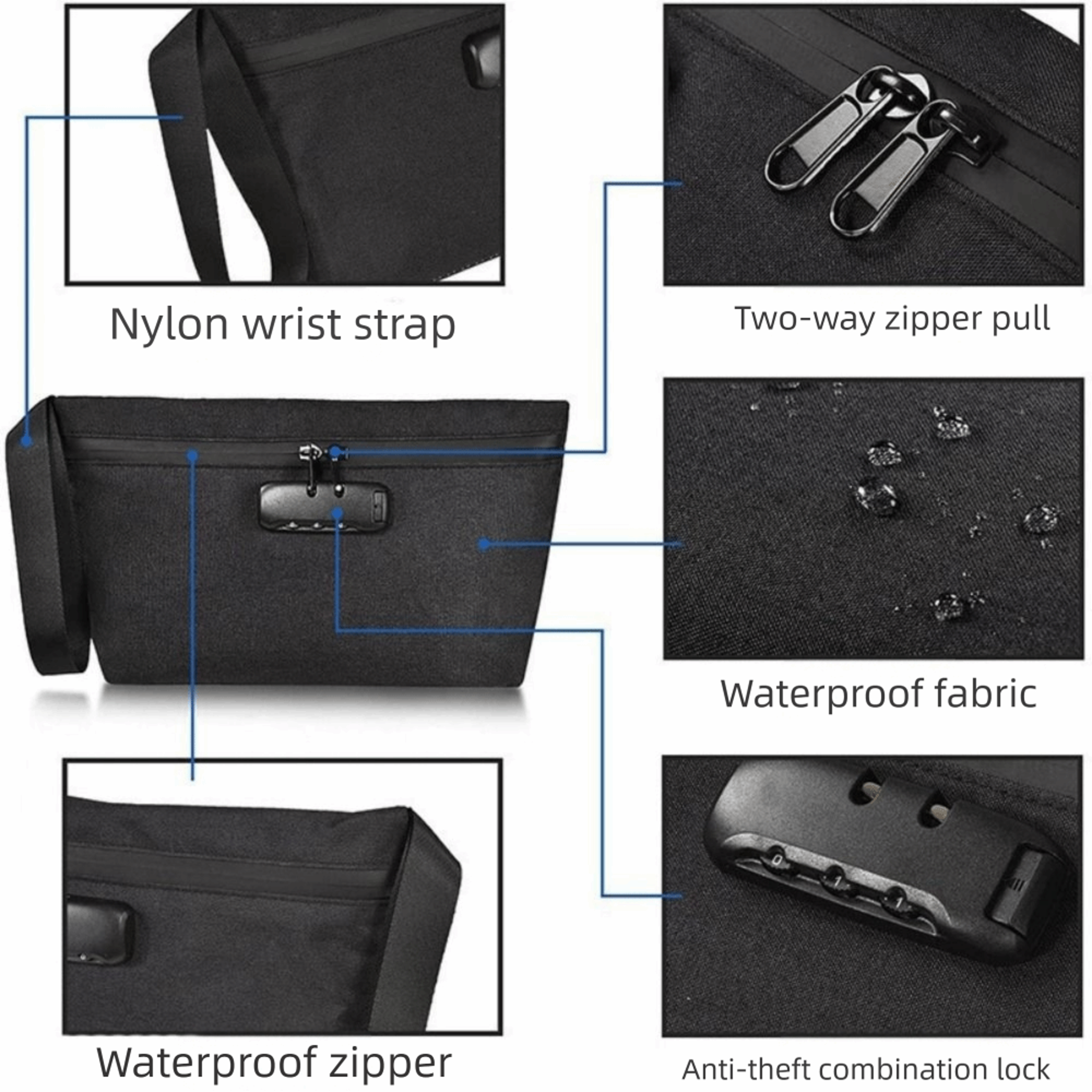 Waterproof Smell Proof Stash Bag With Password Lock Pipe Sealing Bag For Smell Isolation Travel Sto 3