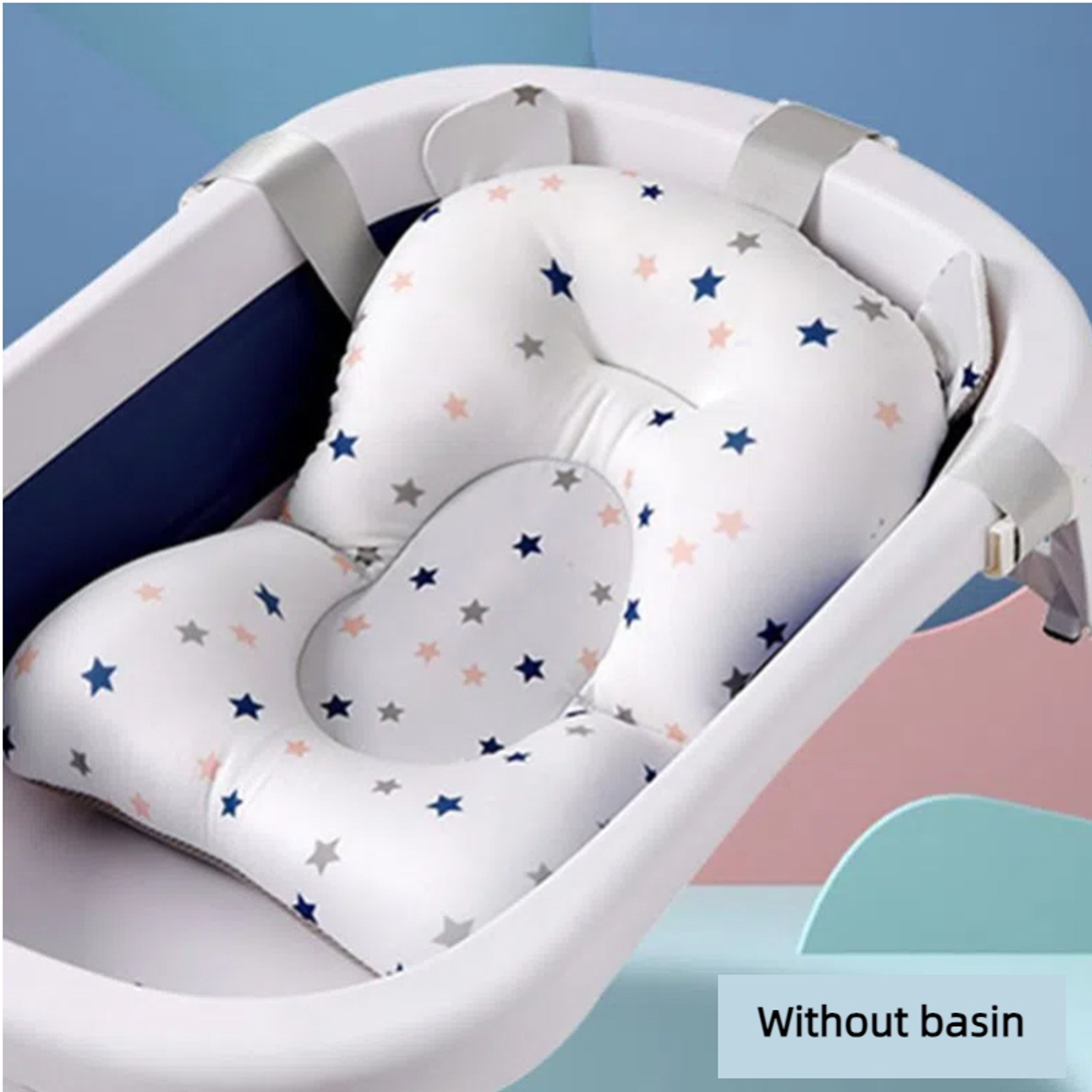 Foldable Baby Bath Seat Mat Anti-Slip Infant Cushion Newborn Bath Tub Pad Soft Comfort Support Chair Bathtub Pillow – view 1