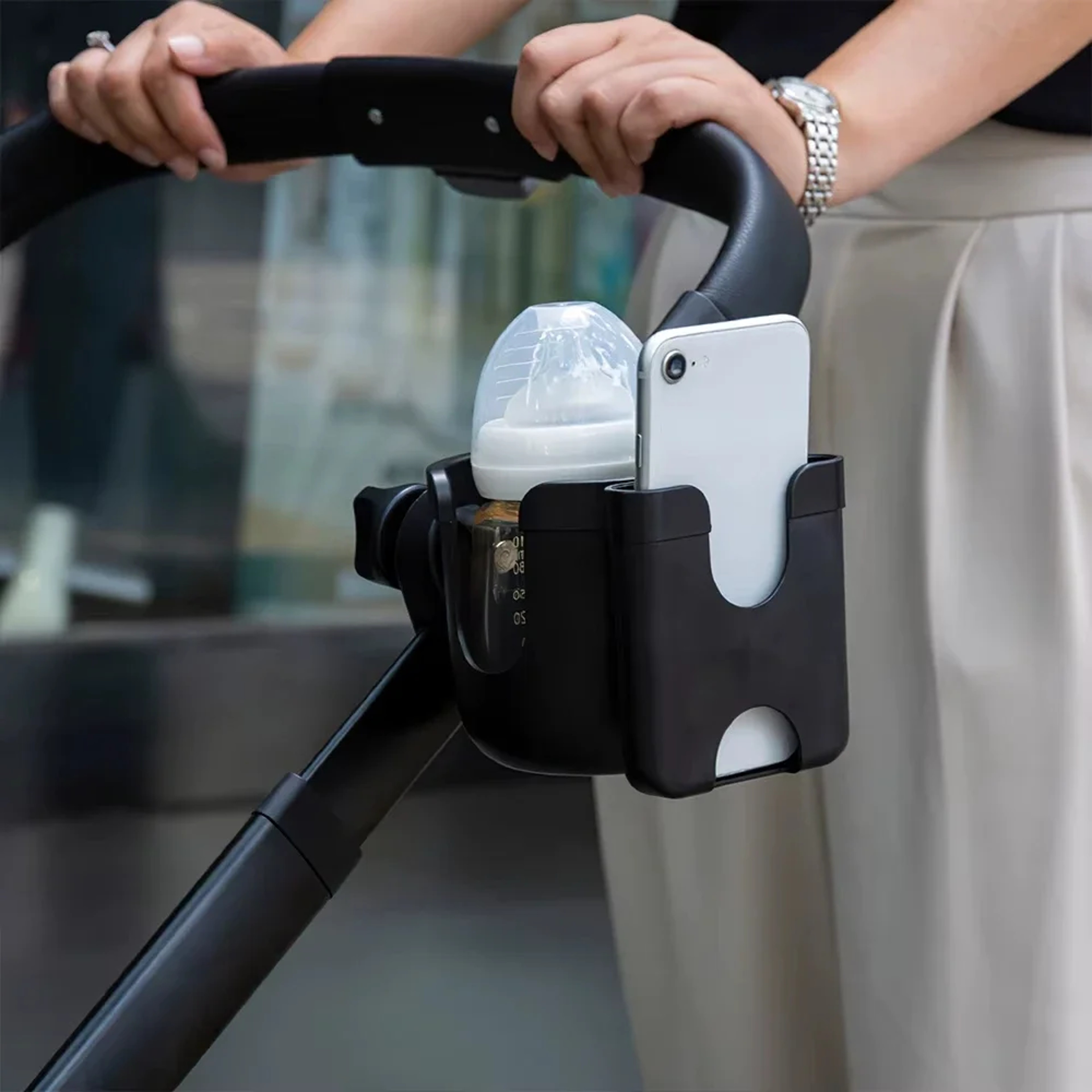 Phone Holder Multifunctional Baby Stroller Cup Holder Baby Stroller Water Bottle Holder 0