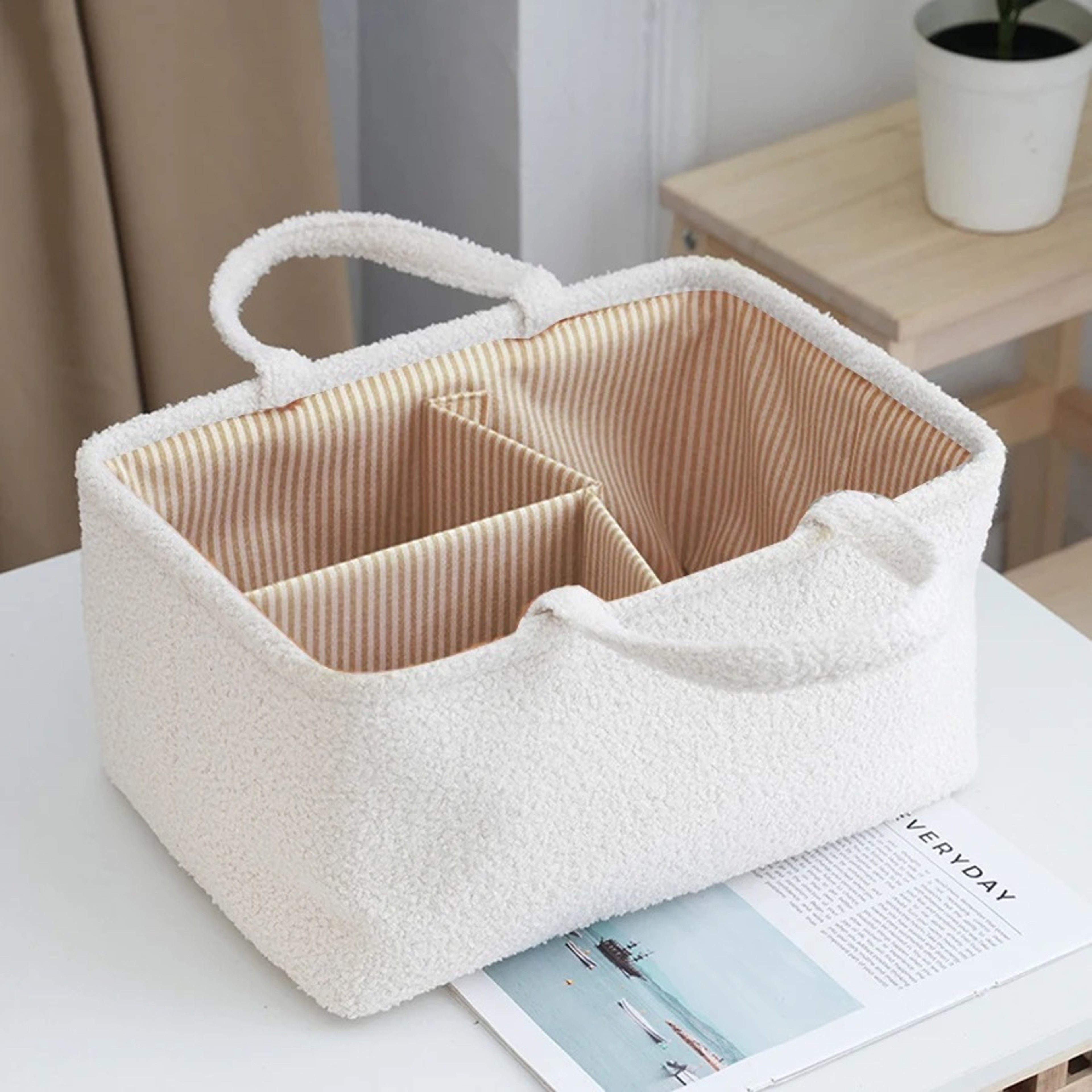 Multifunctional Travel Mommy Bag Diaper Bag Organizer Basket With Feeding Bottle Storage And Handba 5